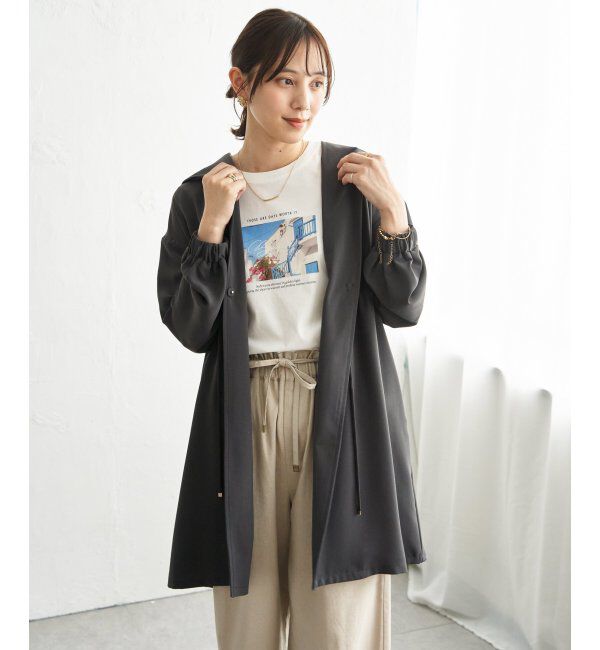 ikka「UVドロストフードガウン」|その他|