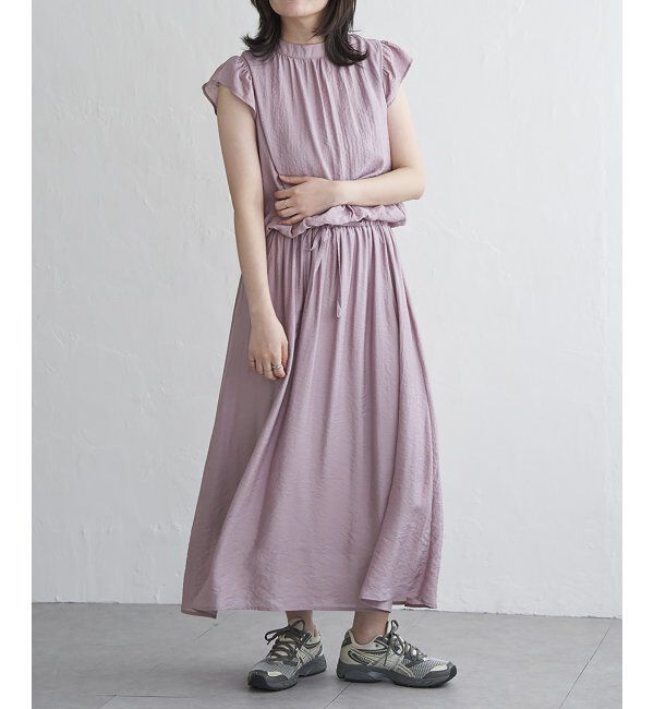 VENCE share style「RNオーガンプチハイネックワンピース」|ワンピース|