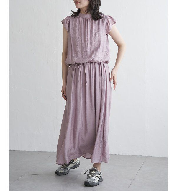 VENCE share style「RNオーガンプチハイネックワンピース」|ワンピース|