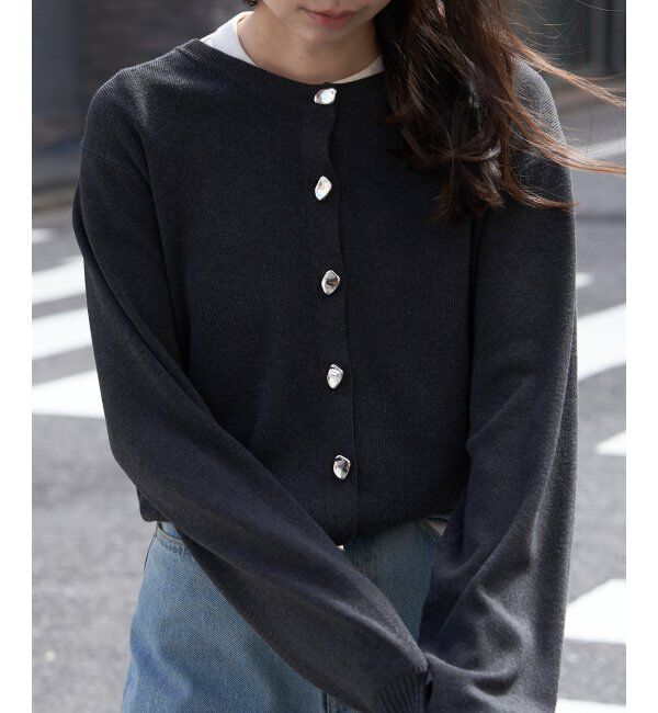 VENCE share style「ニュアンスボタンカーディガン」|カーディガン|