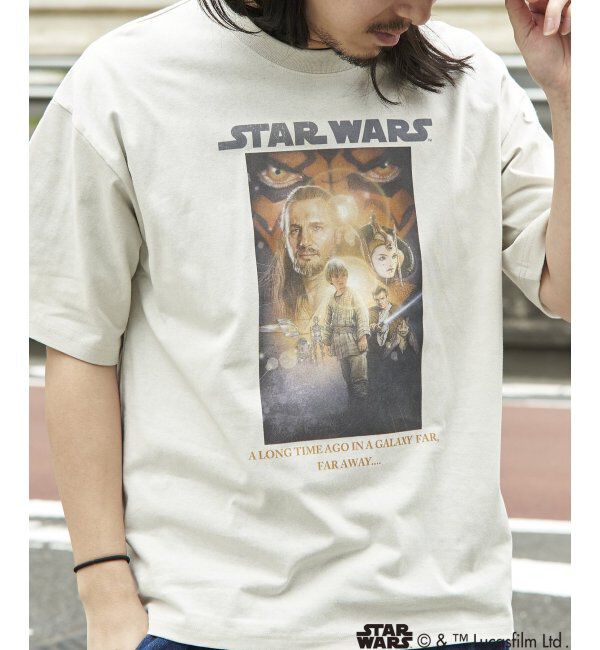 VENCE share style「USED風 STAR WARS スターウォーズ プリントTシャツ」|Tシャツ・カットソー|オフホワイト