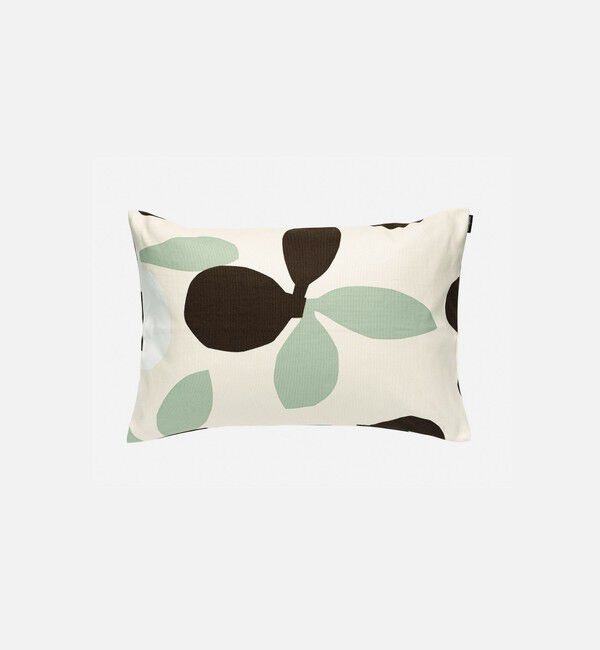 Marimekko「Pieni Omppo クッションカバー 40&times;60cm」|クッション・クッションカバー|ｻﾝﾄﾞ&times;ﾁｬｺｰﾙ&times;ｸﾞﾘｰﾝ