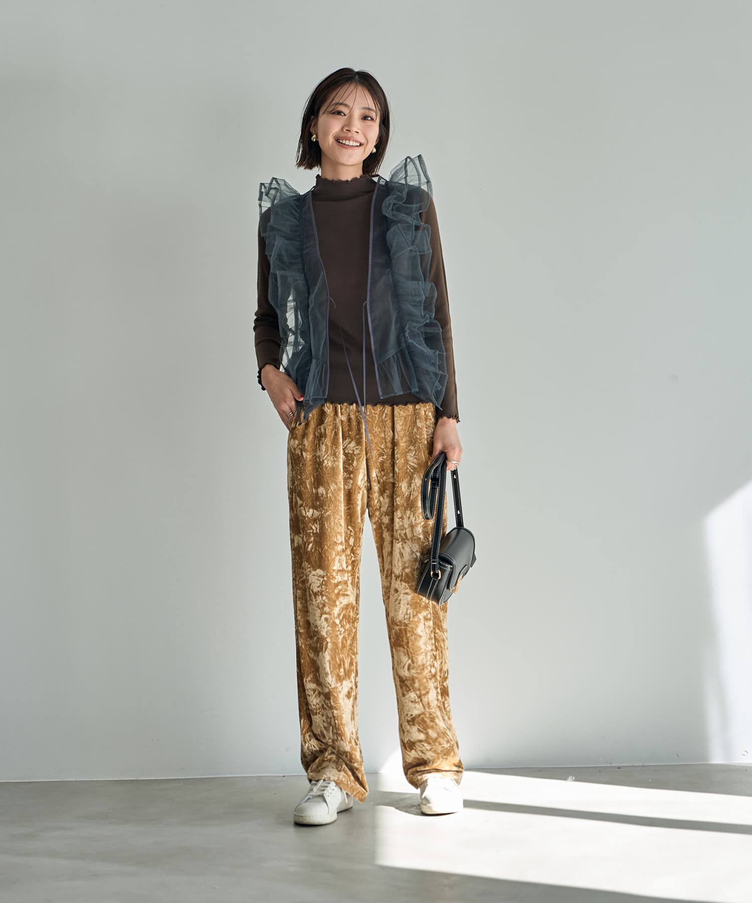 STYLE DELI「チュールフリルベスト」|ベスト・ジレ|