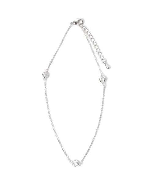 colleca la「ストーン付チェーンアンクレット」|アンクレット|シルバー