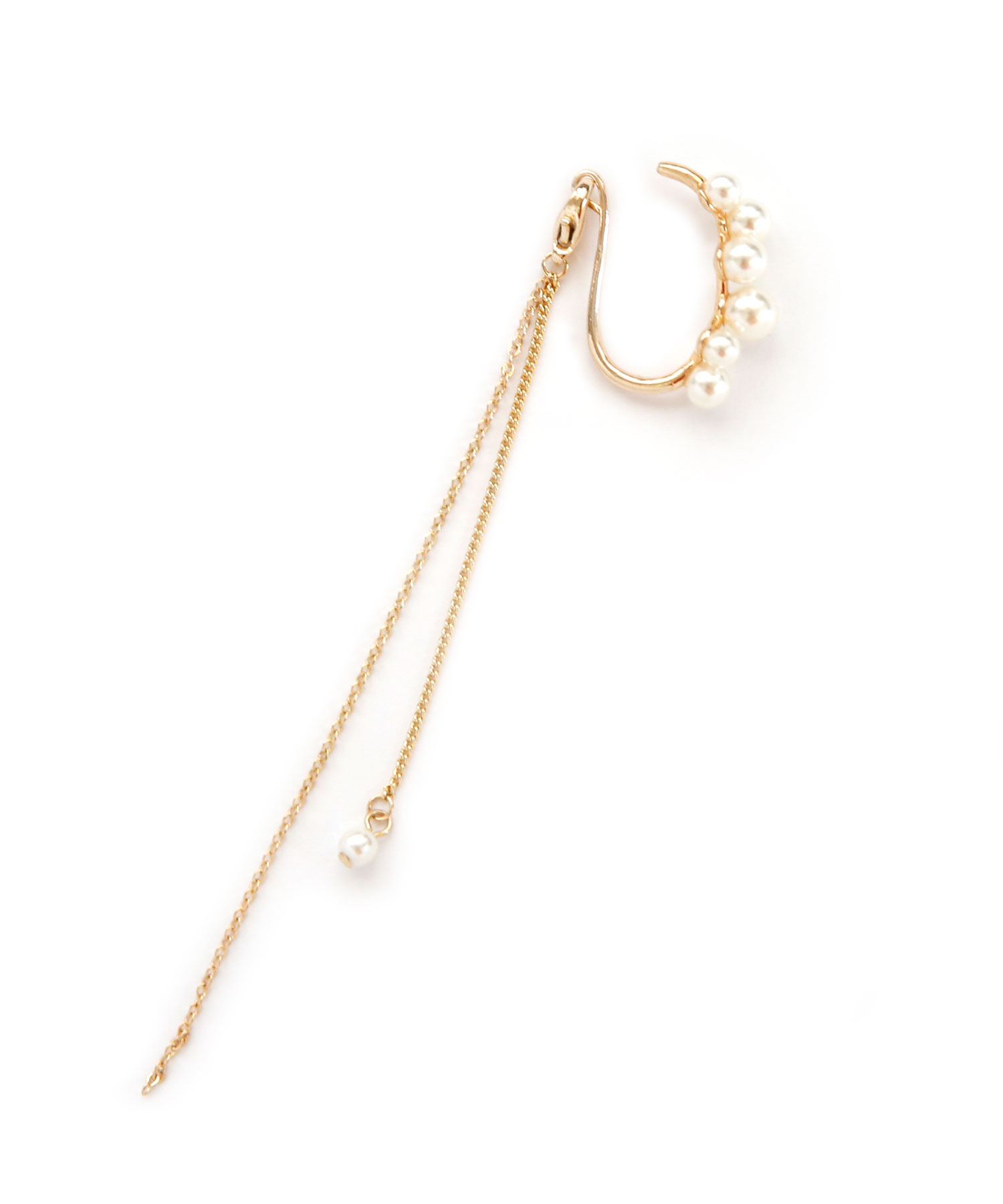 colleca la「[2WAY]パール&times;ロングチェーンイヤーカフ」|イヤーカフ|