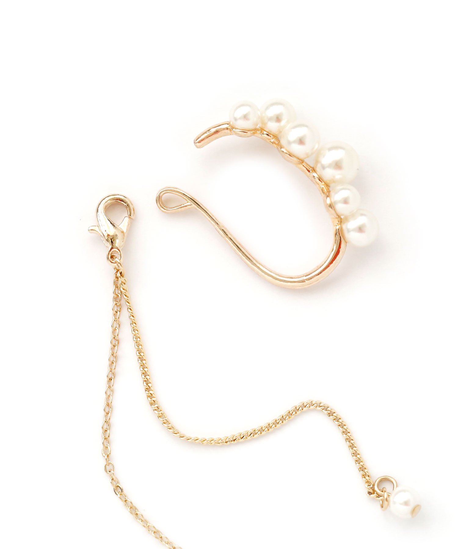 colleca la「[2WAY]パール&times;ロングチェーンイヤーカフ」|イヤーカフ|