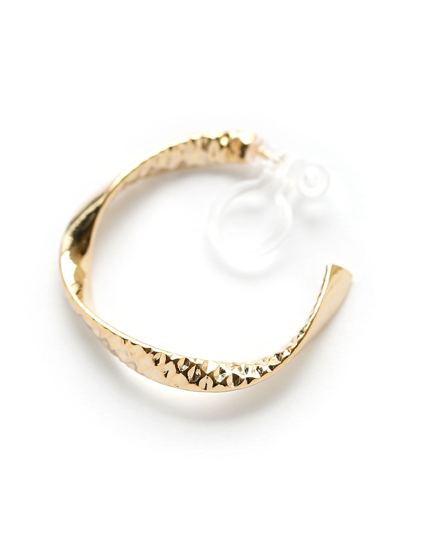 colleca la「ノンホール・ねじれフープ樹脂イヤリング」|イヤリング|