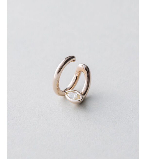 ete「ビジュー ピークカフ」|イヤーカフ|ゴールド系その他