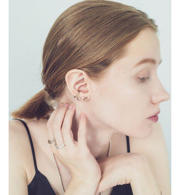 ete「ビジュー ピークカフ」|イヤーカフ|