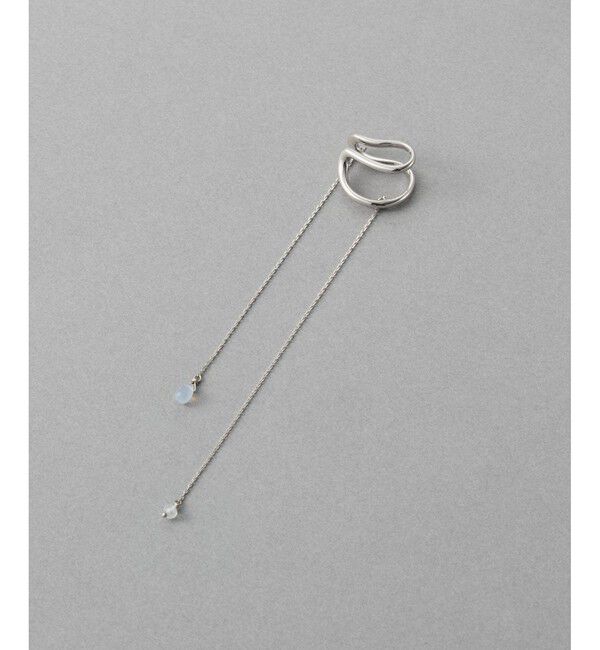 ete「[アシンメトリー] ナチュラルストーン イヤーカフ」|イヤーカフ|