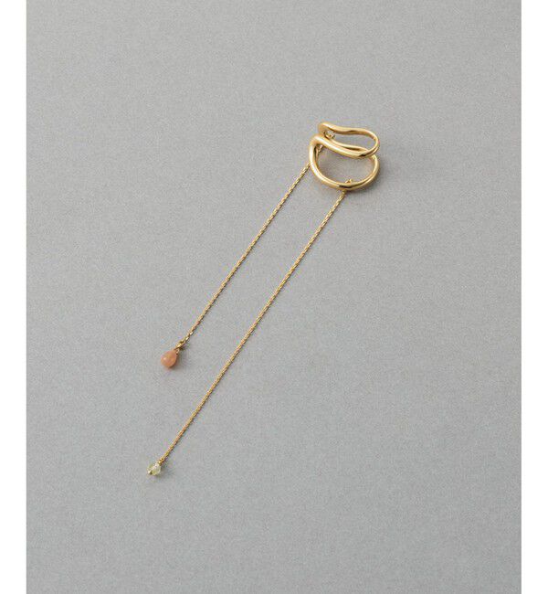 ete「[アシンメトリー] ナチュラルストーン イヤーカフ」|イヤーカフ|