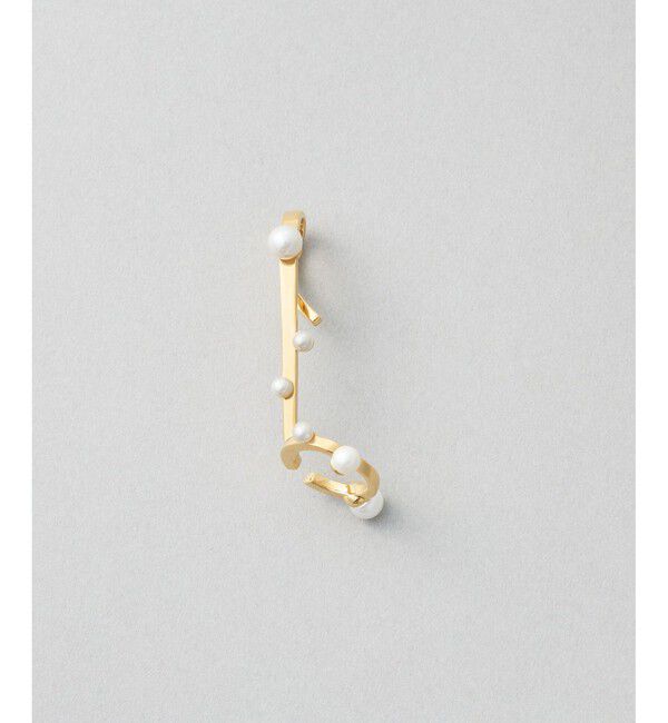 Jouete「[トーンカフス] パール」|イヤーカフ|イエローゴールド