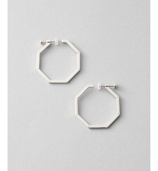 Jouete「[プッシュイヤリング] オクタゴン」|イヤリング|シルバー