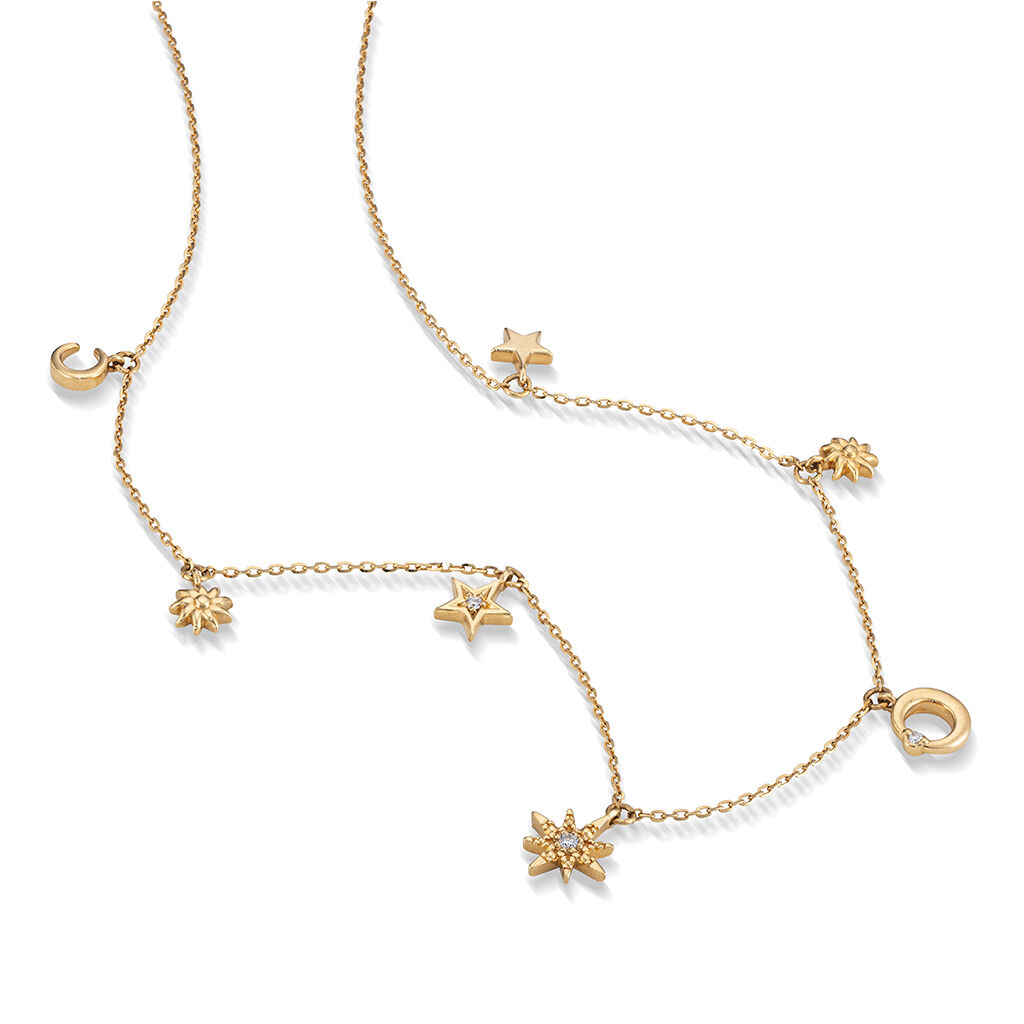 STAR JEWELRY「MOON＆SUN」|ネックレス|