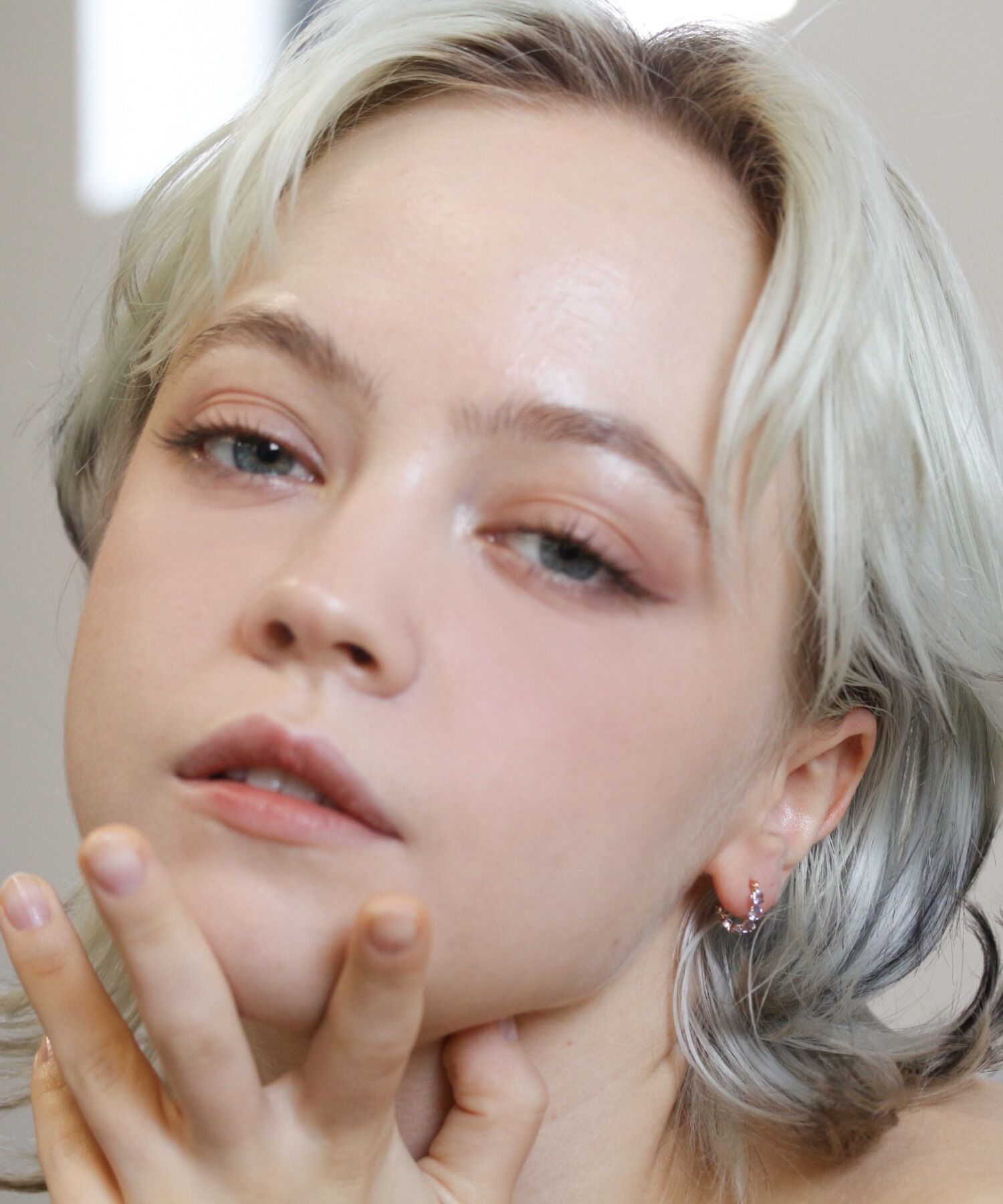  「タンザナイト スナップ フープ ピアス | K10YG」|ピアス|