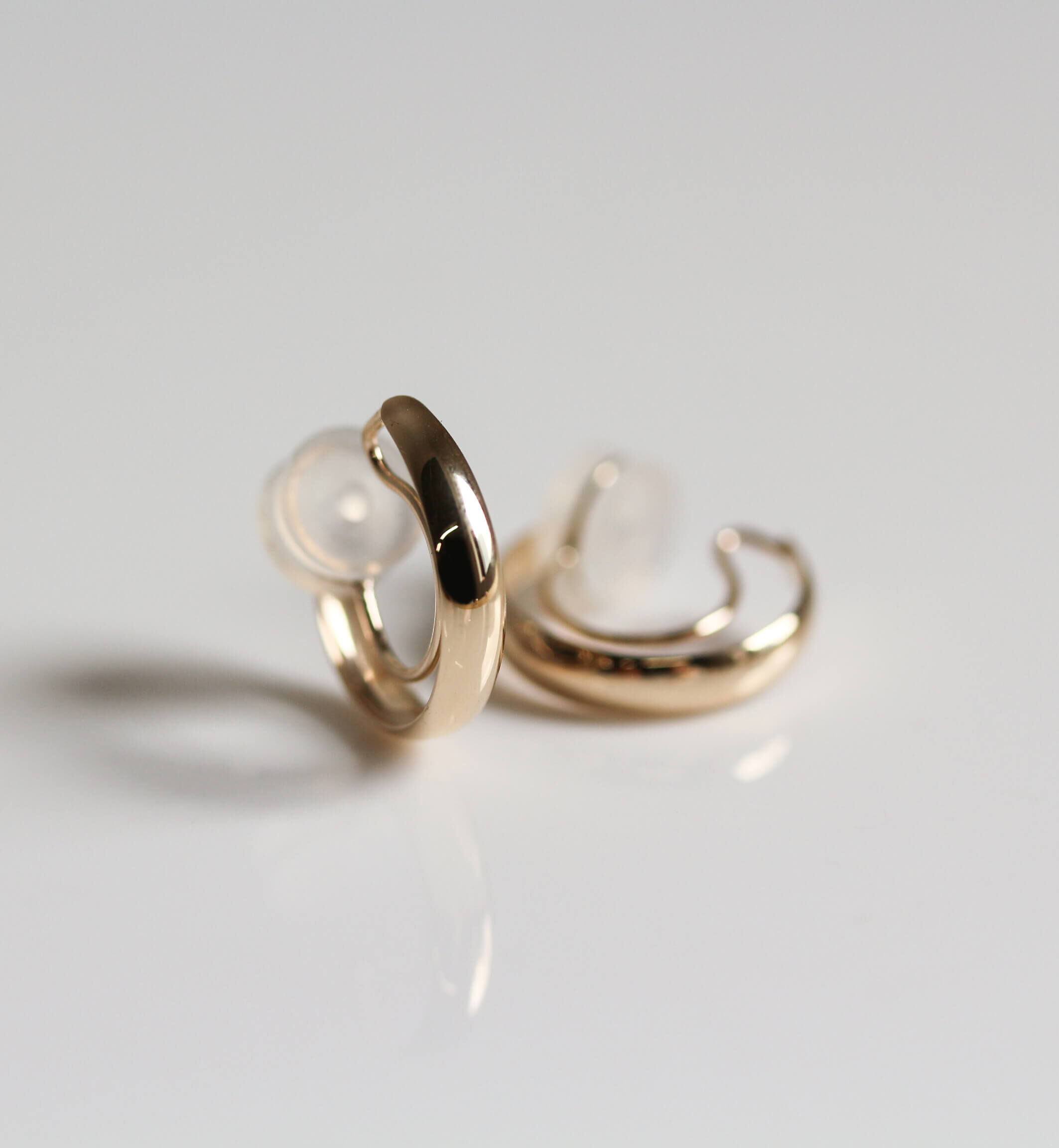  「ゴールド フープ イヤリング | K10YG」|イヤリング|