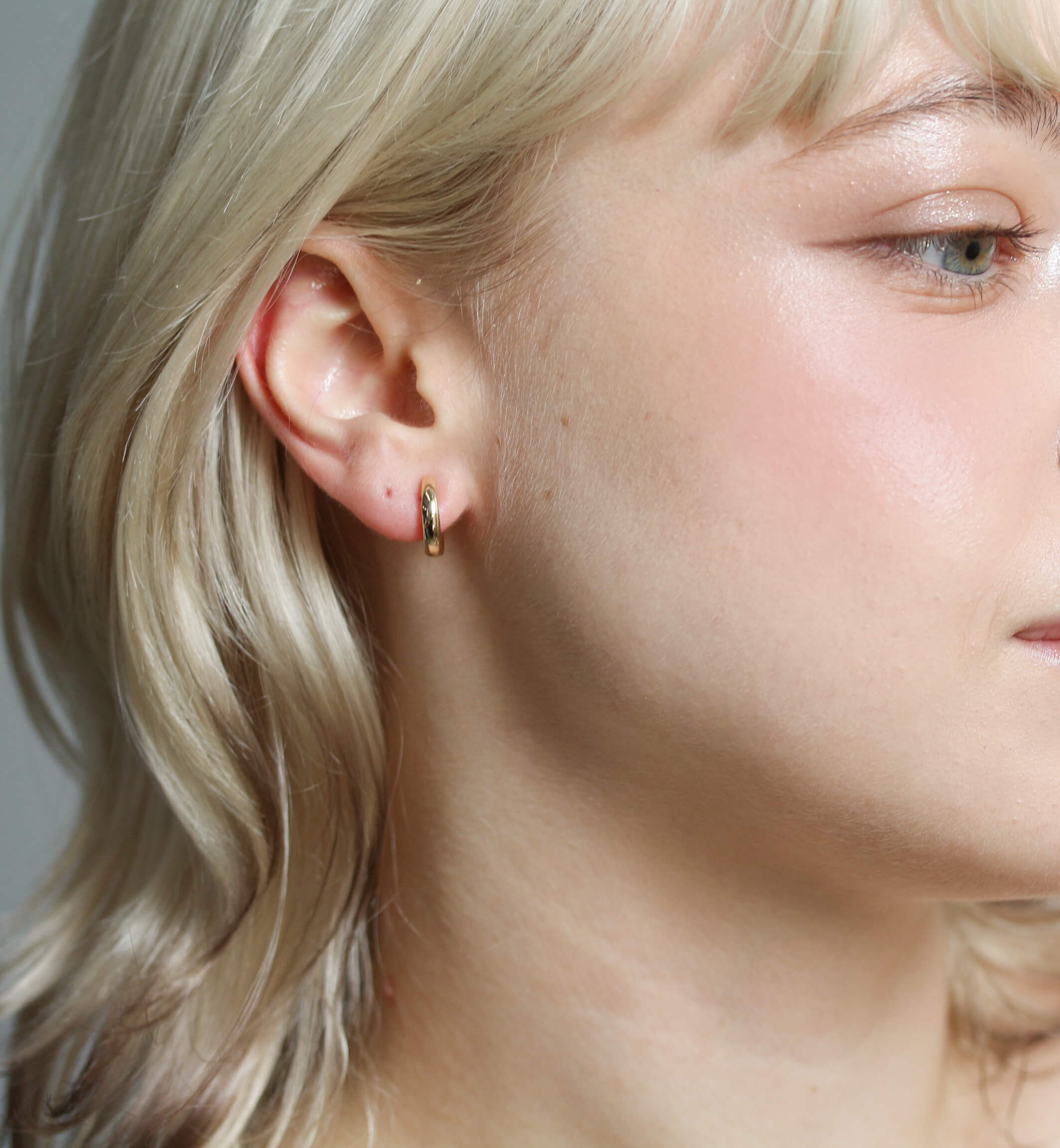  「ゴールド フープ イヤリング | K10YG」|イヤリング|