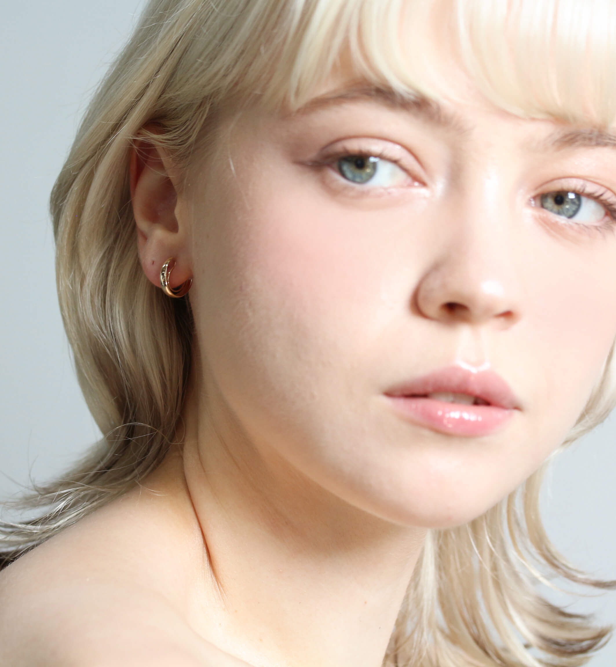  「ゴールド フープ イヤリング | K10YG」|イヤリング|