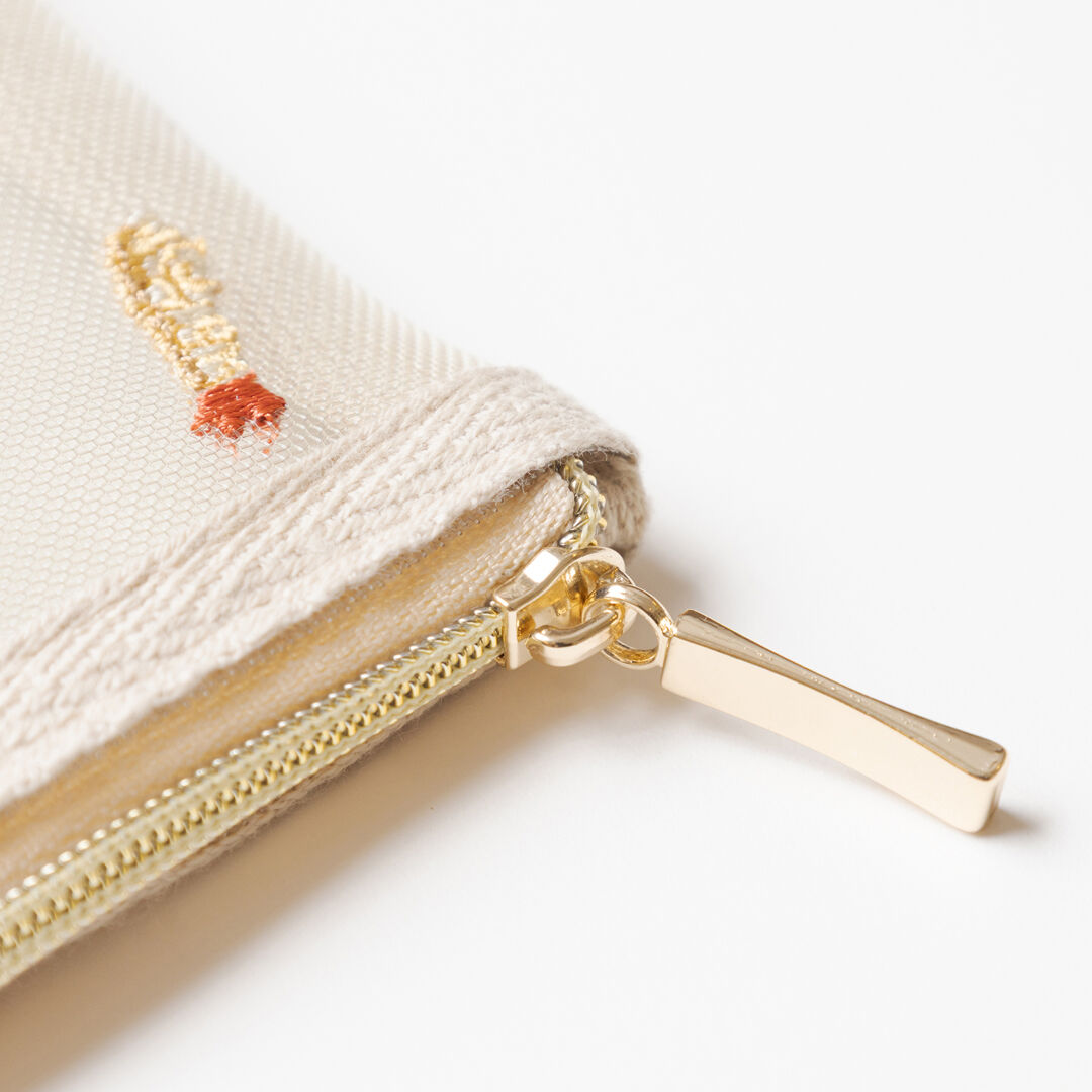  「八八 リサイクルメッシュミニフラットポーチ」|ポーチ|