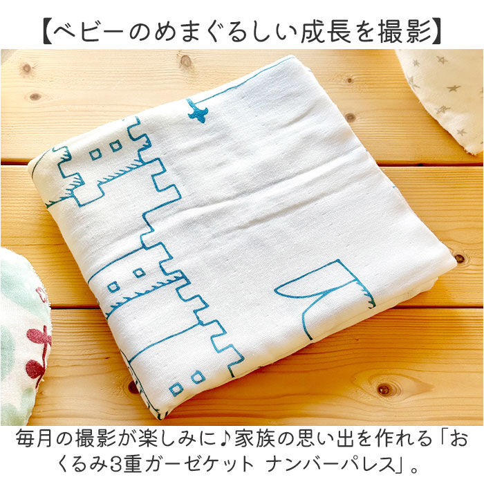 BACKYARD FAMILY「寝相アート おくるみ ガーゼケット ベビー 通販 シーツ 撮影シート 3重ガーゼケット 月齢フォト」|その他ベビーウェア|