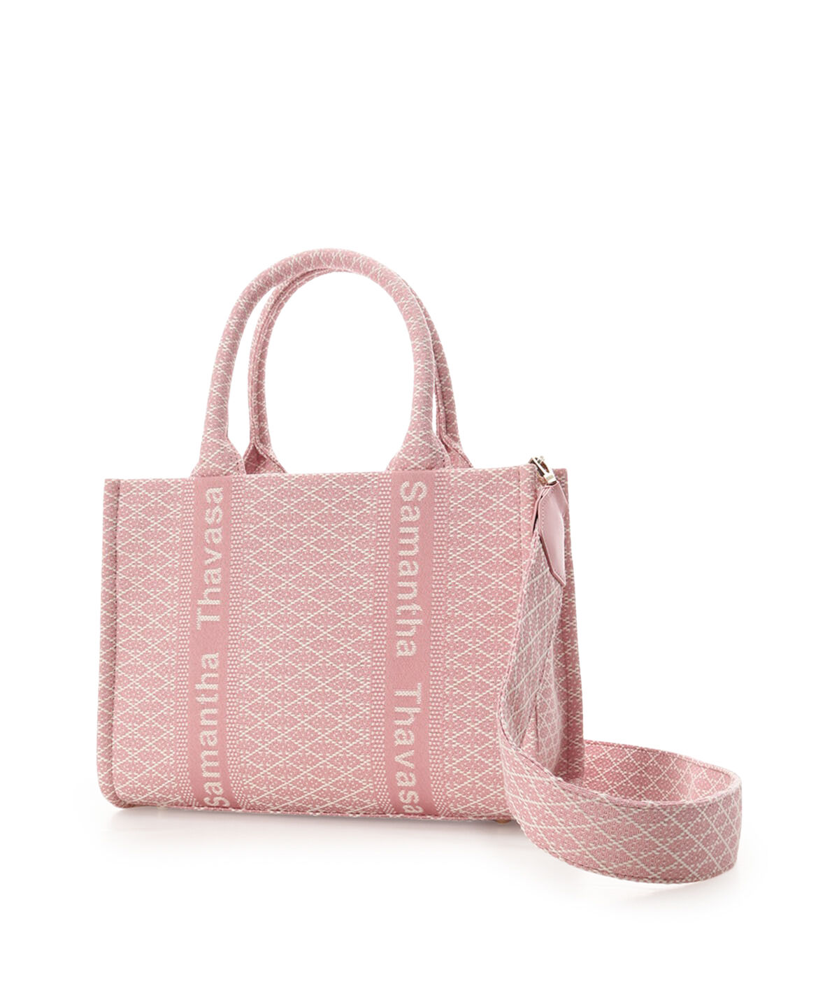 Samantha Thavasa「[Newカラー]ステッチワークジャガード ハンドバッグ」|ハンドバッグ|