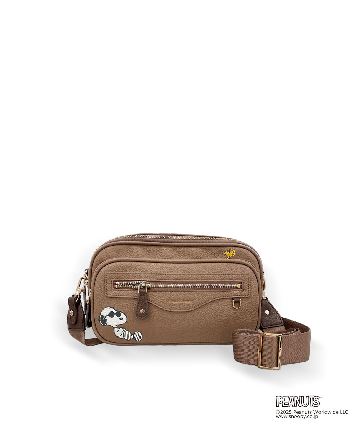 Samantha Thavasa「「スヌーピー」コレクション ショルダーバッグ」|ショルダー・メッセンジャー|グレージュ