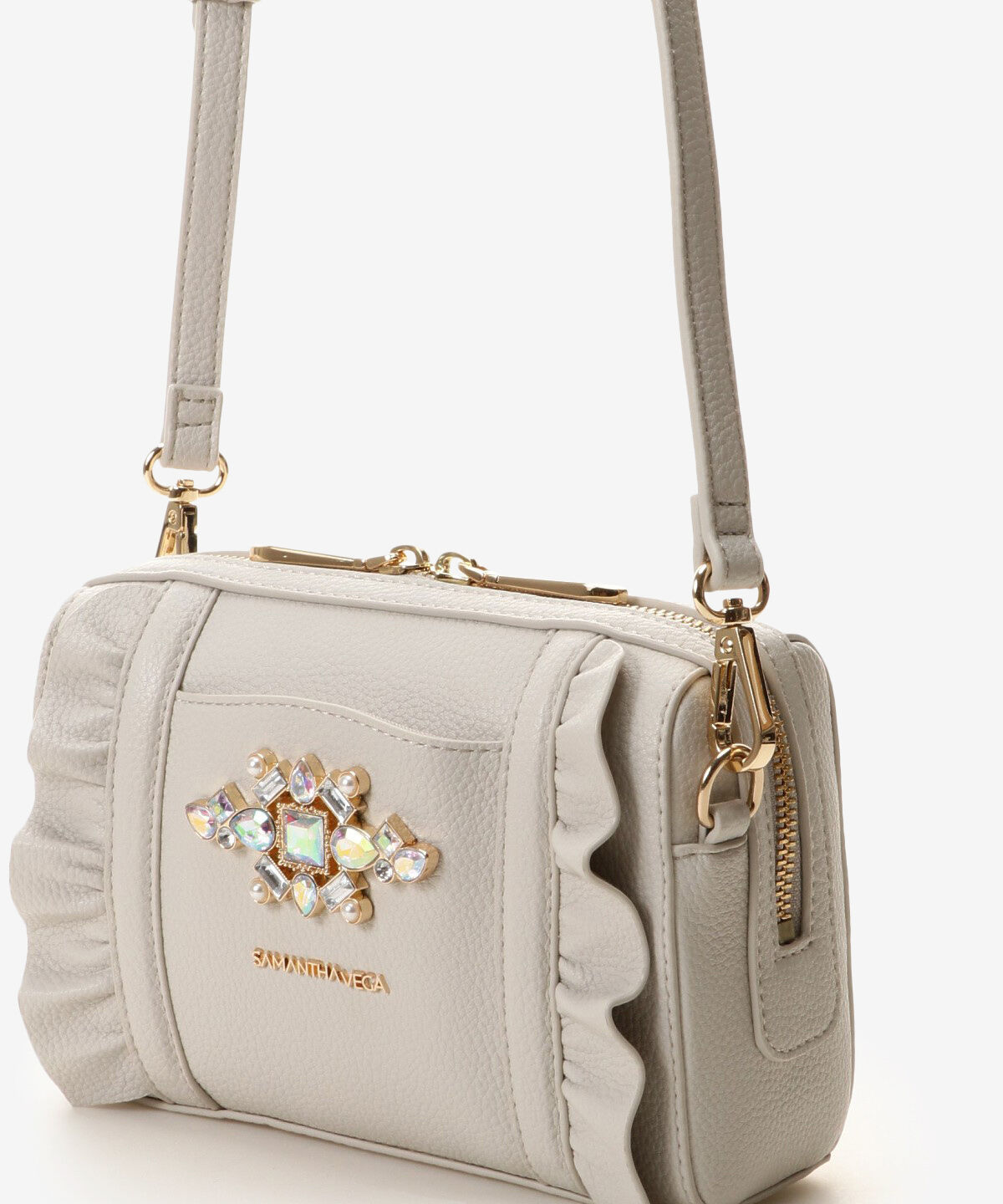 Samantha Vega「ビジューフリルショルダーバッグ」|ショルダー・メッセンジャー|