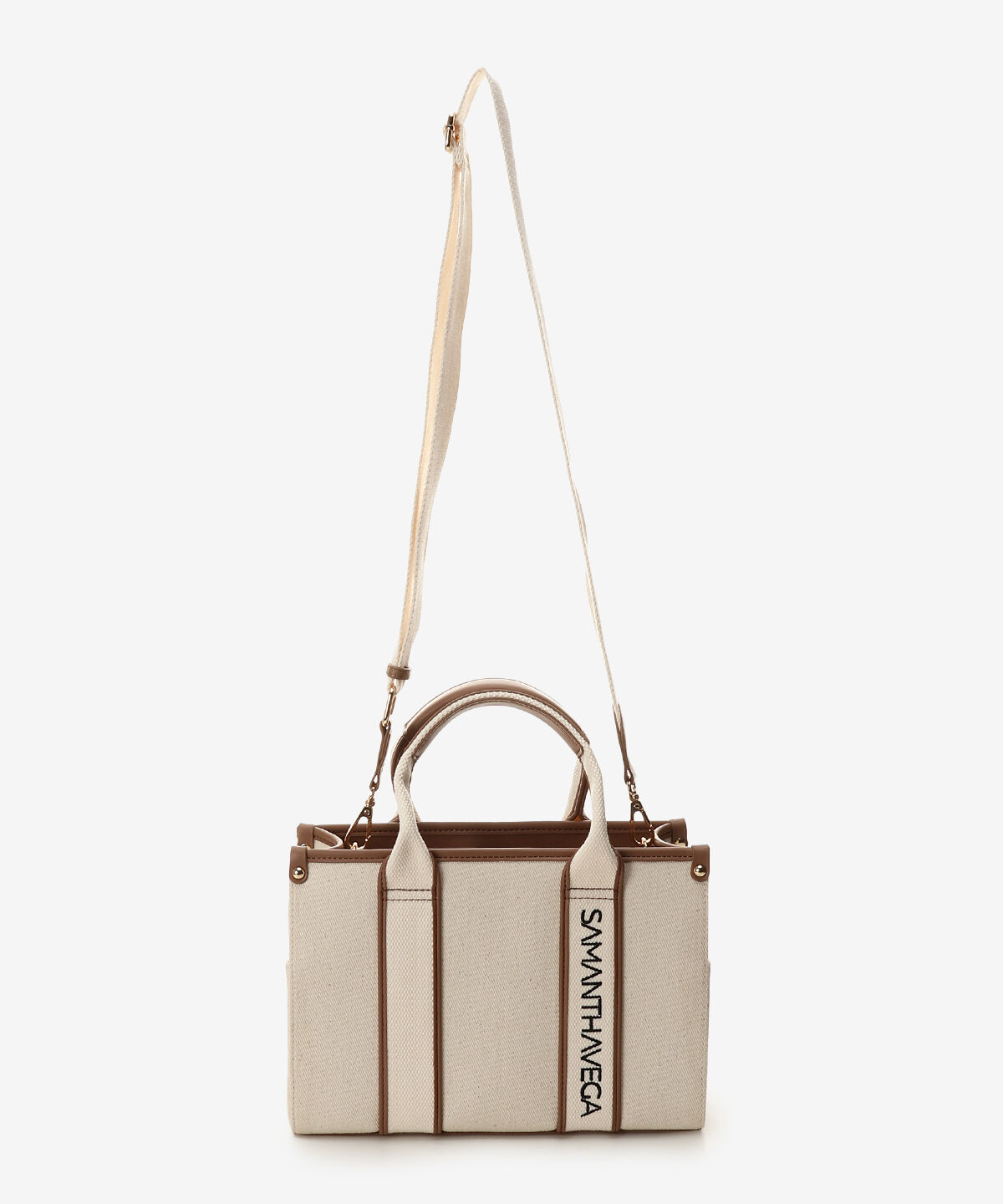Samantha Vega「ロゴテープキャンバスハンドバッグ（小）」|ハンドバッグ|