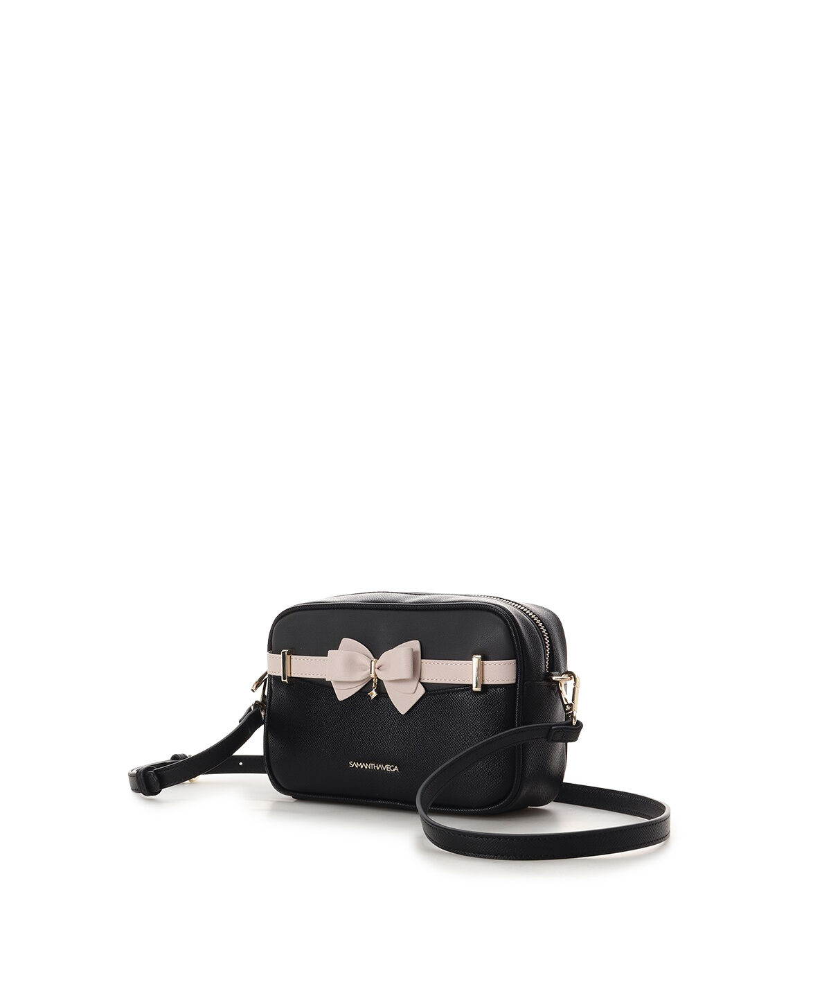 Samantha Vega「バイカラーアクセントリボンミニショルダーバッグ」|ショルダー・メッセンジャー|
