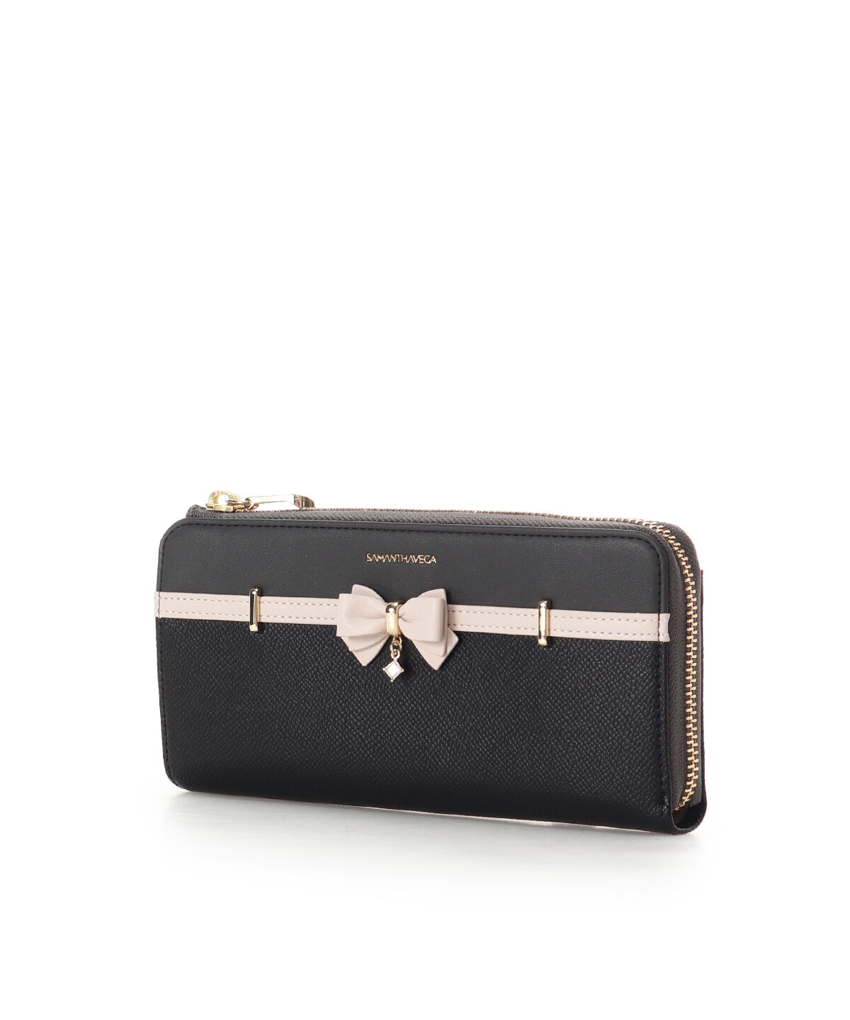 Samantha Vega「バイカラーアクセントリボン長財布」|財布|