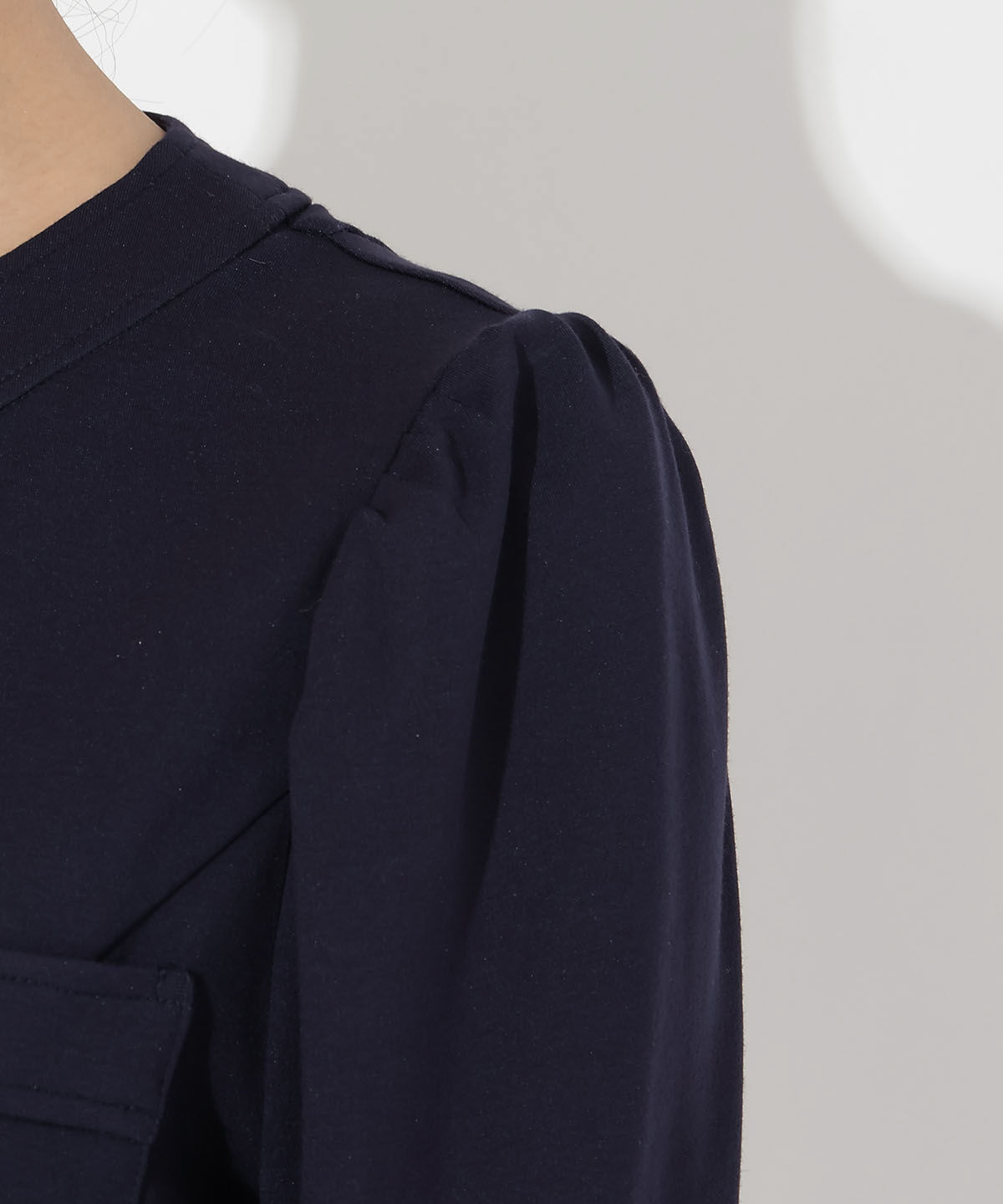 アンドクチュール「ポンチノーカラー長袖ジャケット」|その他|