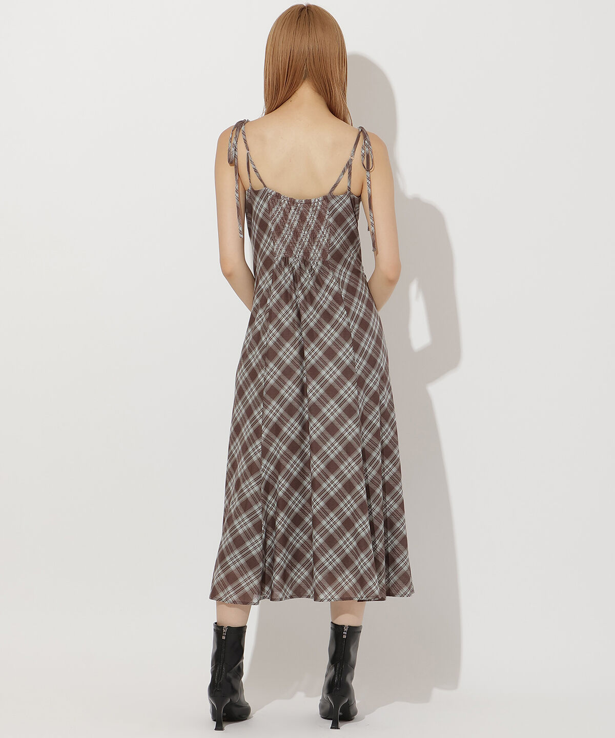 アンドクチュール「バイヤスチェックキャミワンピース」|ワンピース|