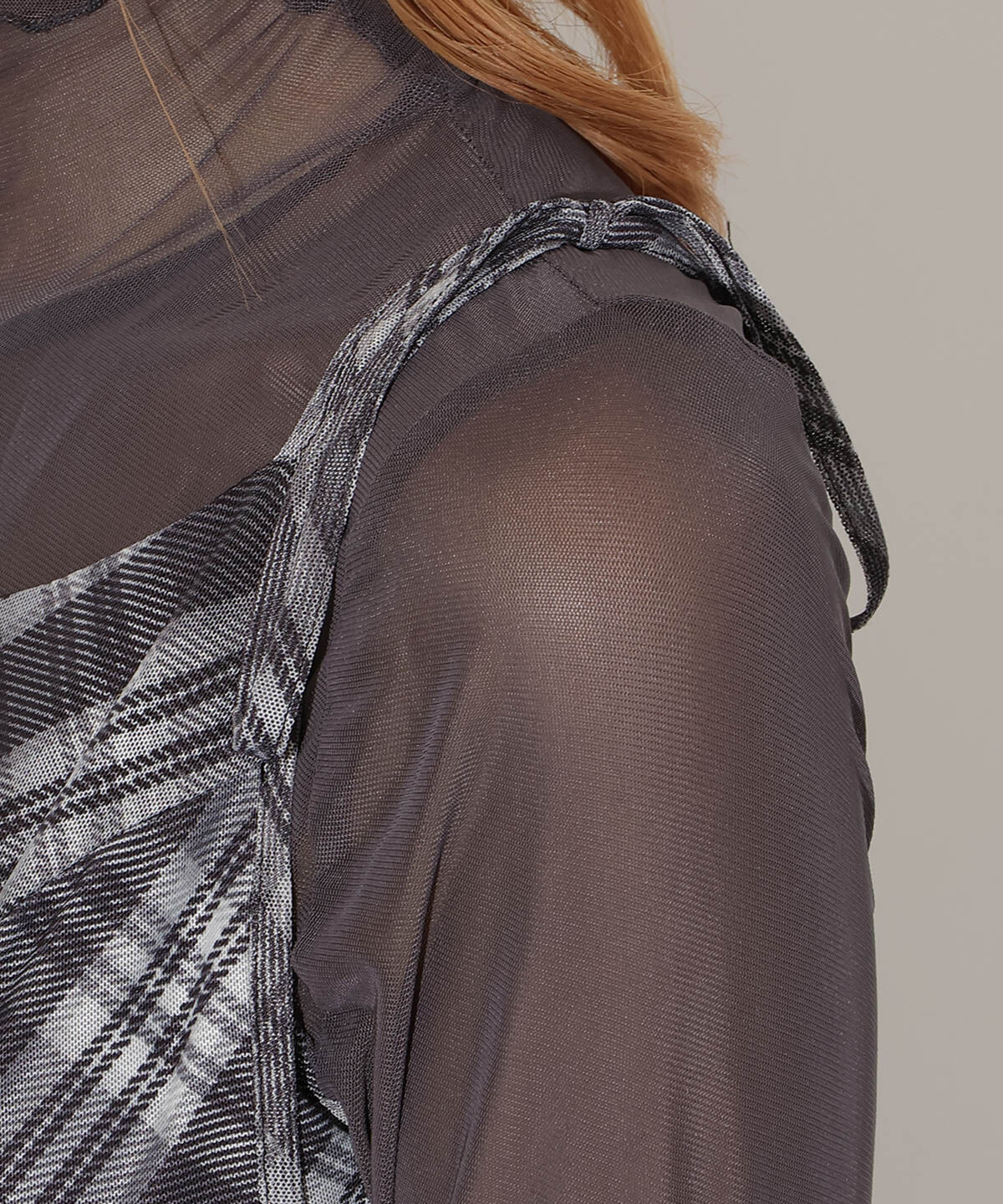 アンドクチュール「バイヤスチェックキャミワンピース」|ワンピース|