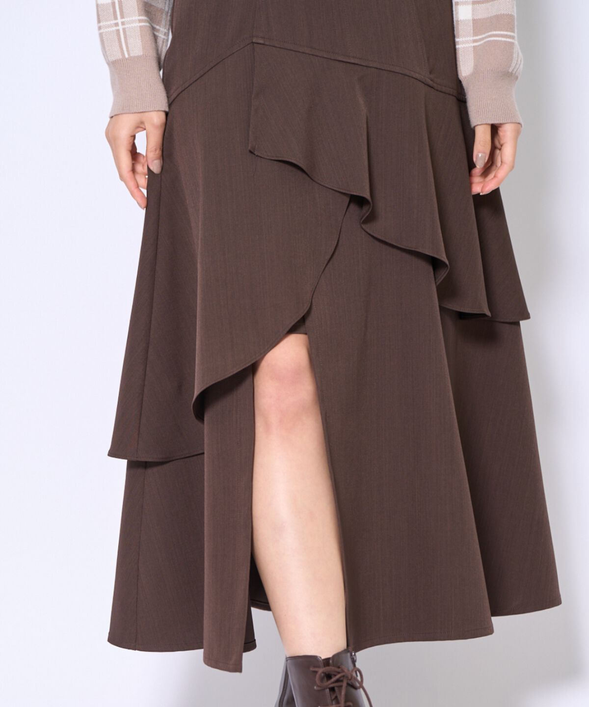 アンドクチュール「インナーミニティアードスカート」|フレア|