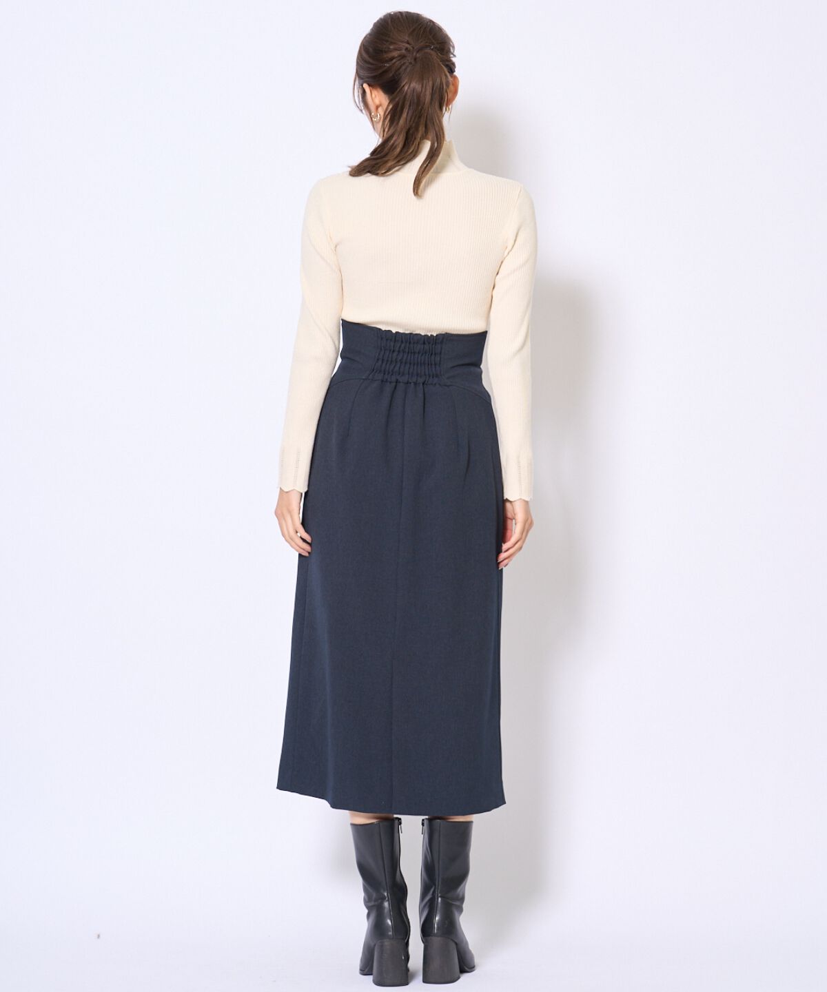 アンドクチュール「スカラハイネックニットプルオーバー」|ニット・セーター|