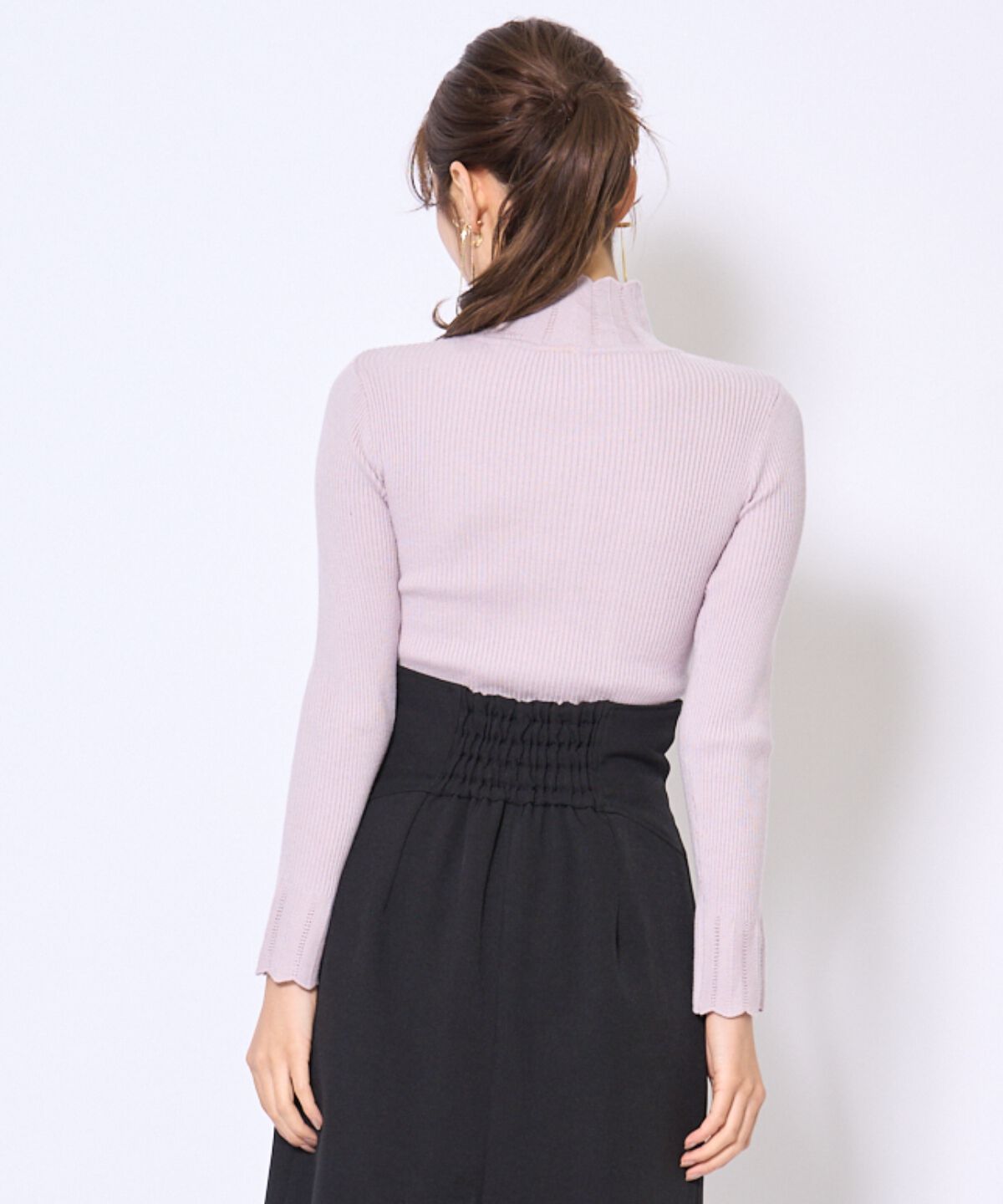 アンドクチュール「スカラハイネックニットプルオーバー」|ニット・セーター|