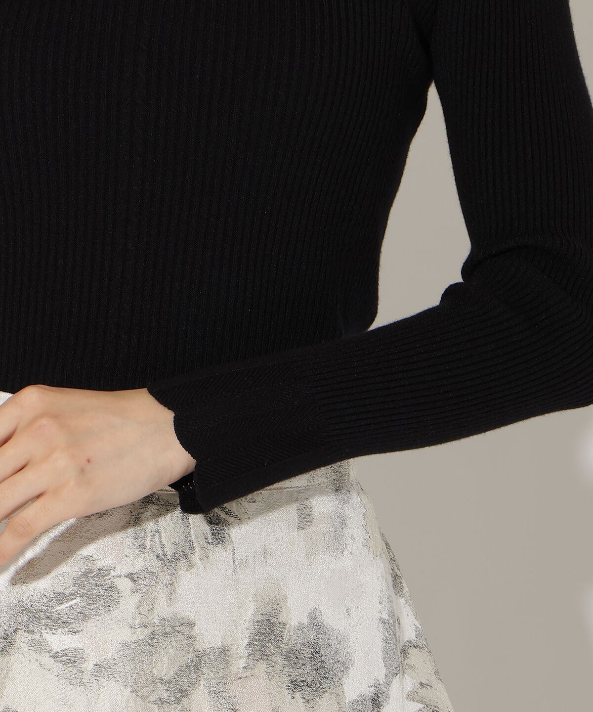 アンドクチュール「スカラハイネックニットプルオーバー」|ニット・セーター|