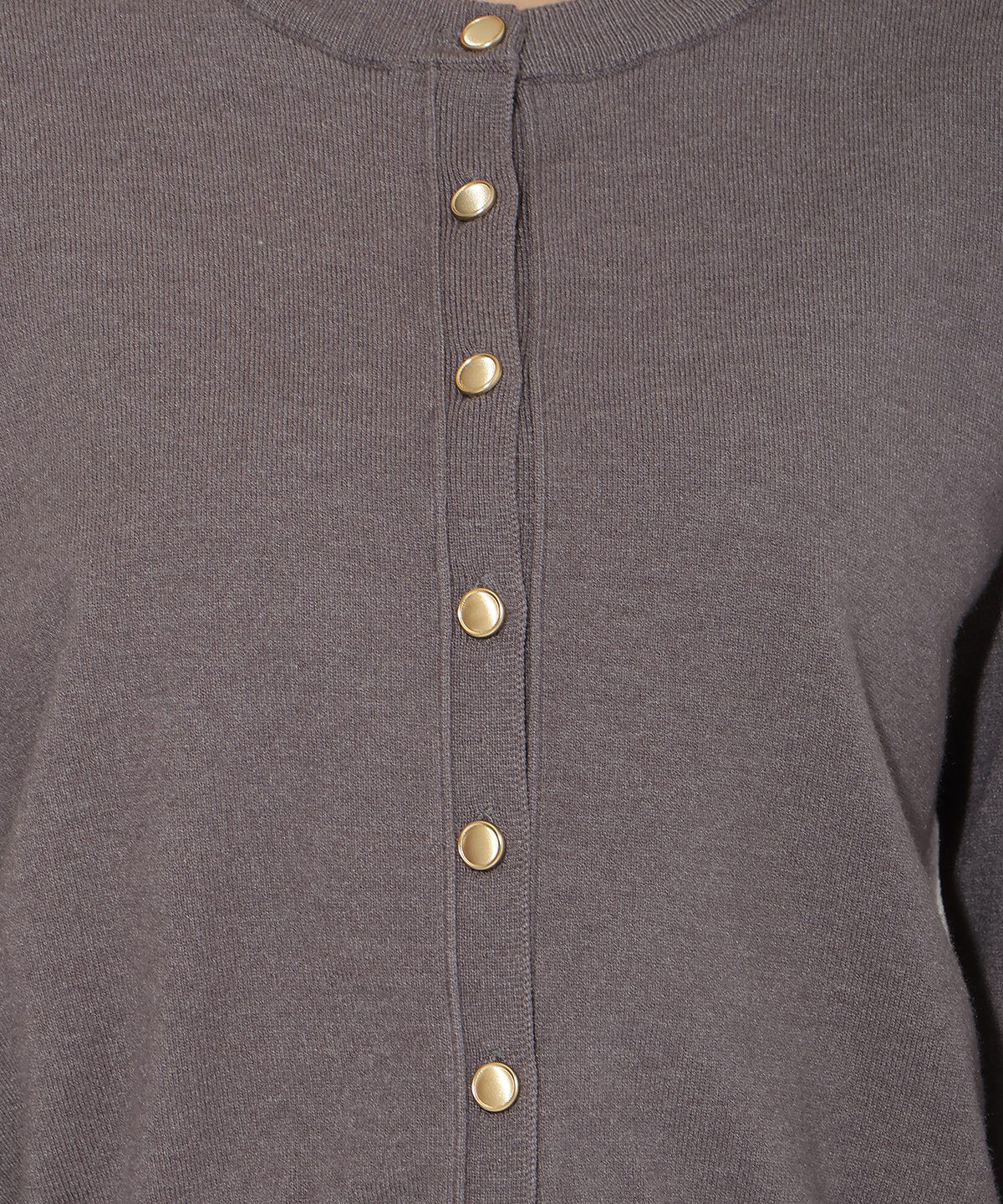 アンドクチュール「異素材リボンニットカーディガン」|カーディガン|