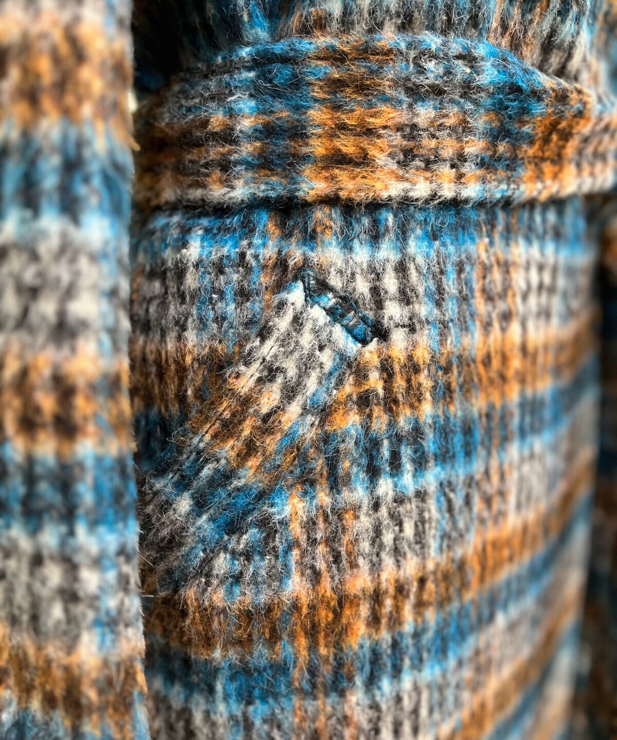 アンドクチュール「アルパカシャギーチェックロングコート」|その他|