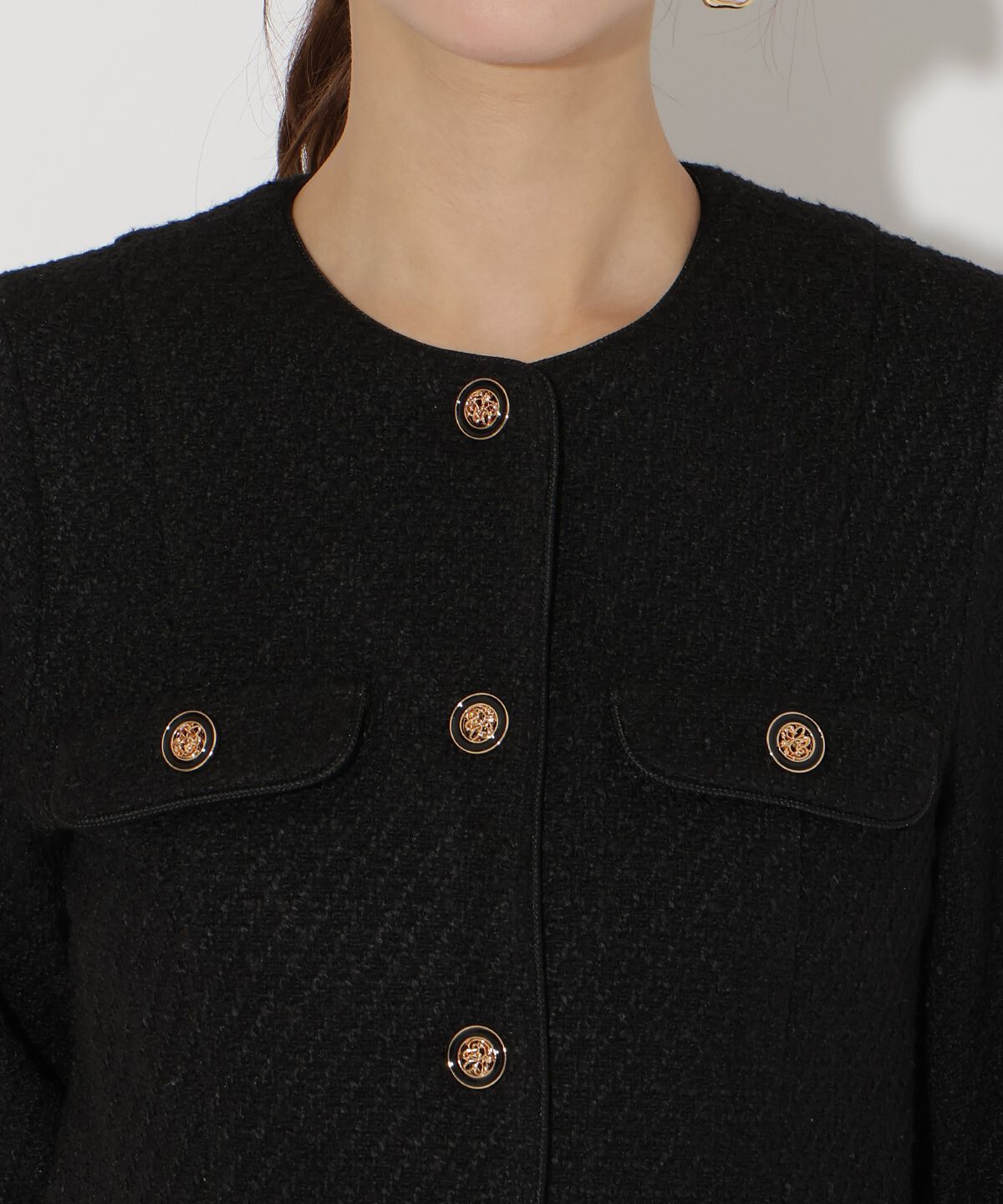 アンドクチュール「ツイードミニワンピース」|ワンピース|