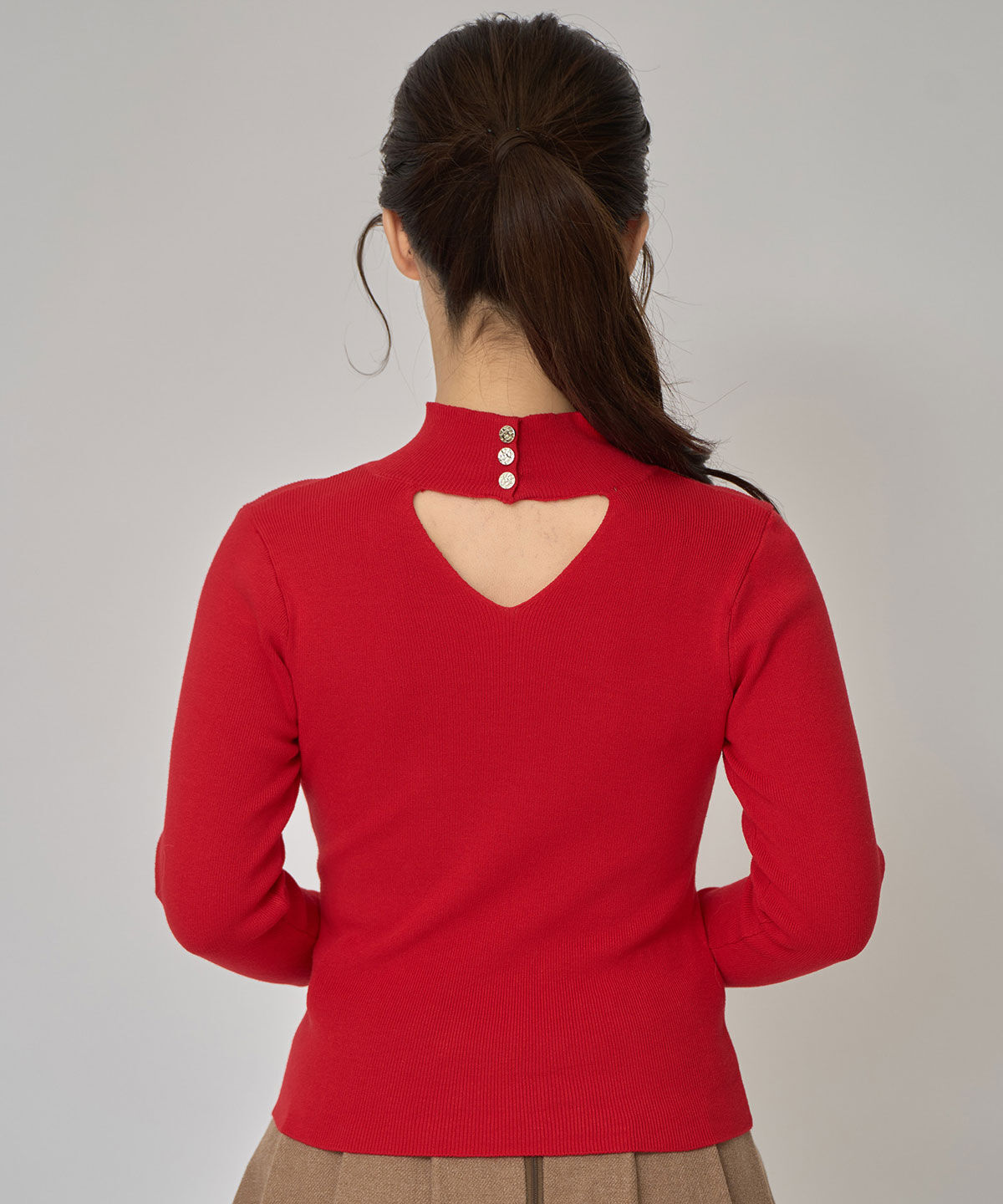 REDYAZEL「2WAYハイネックボタンニットトップス」|ニット・セーター|