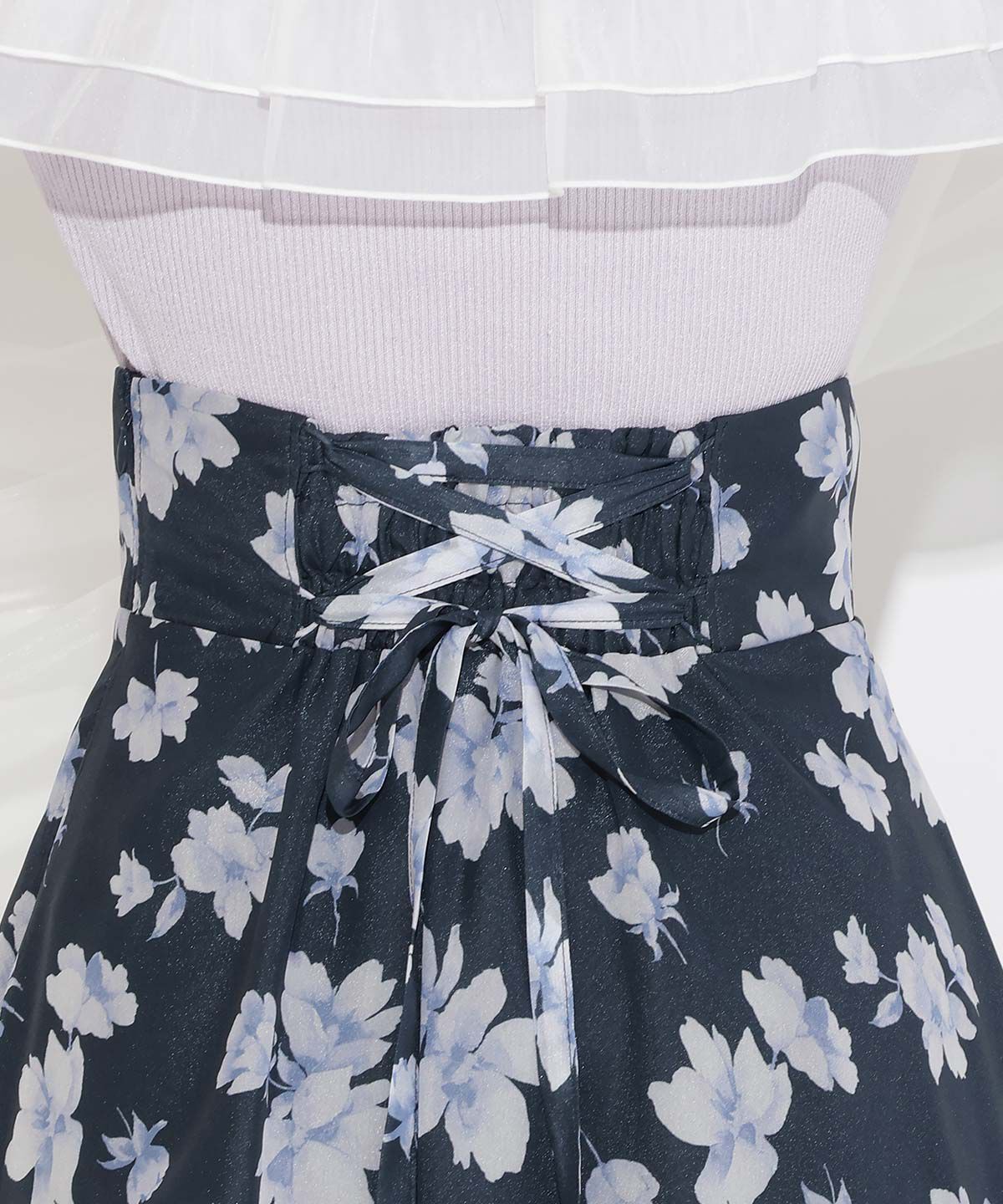 WILLSELECTION「ウォーターフラワープリントスカート」|フレア|