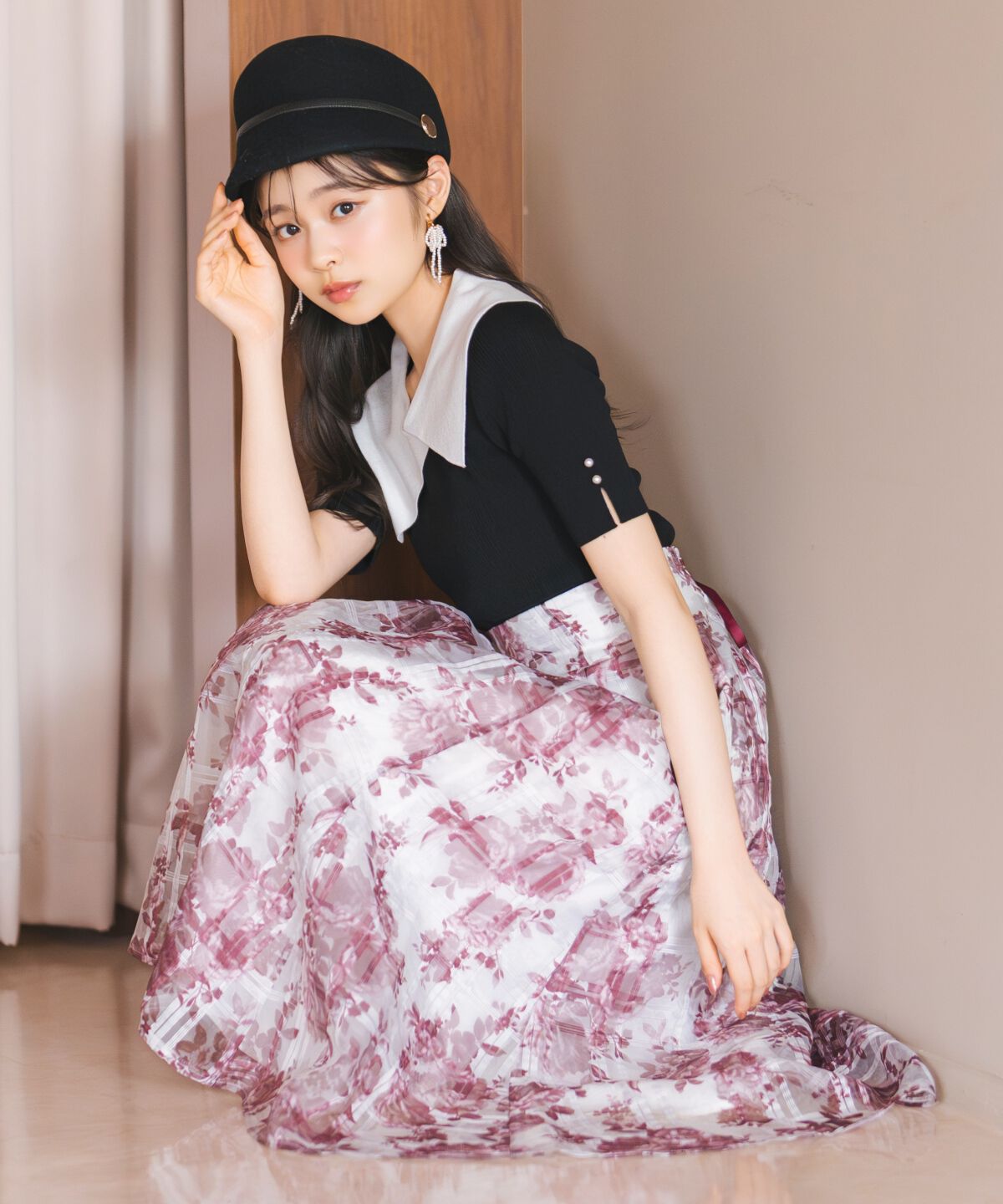 WILLSELECTION「アシメカラーリブニット」|ニット・セーター|