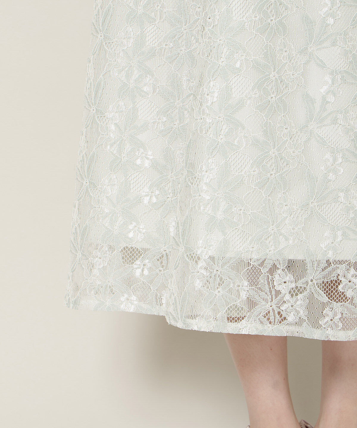 WILLSELECTION「シアーベールレースワンピース」|ドレス|