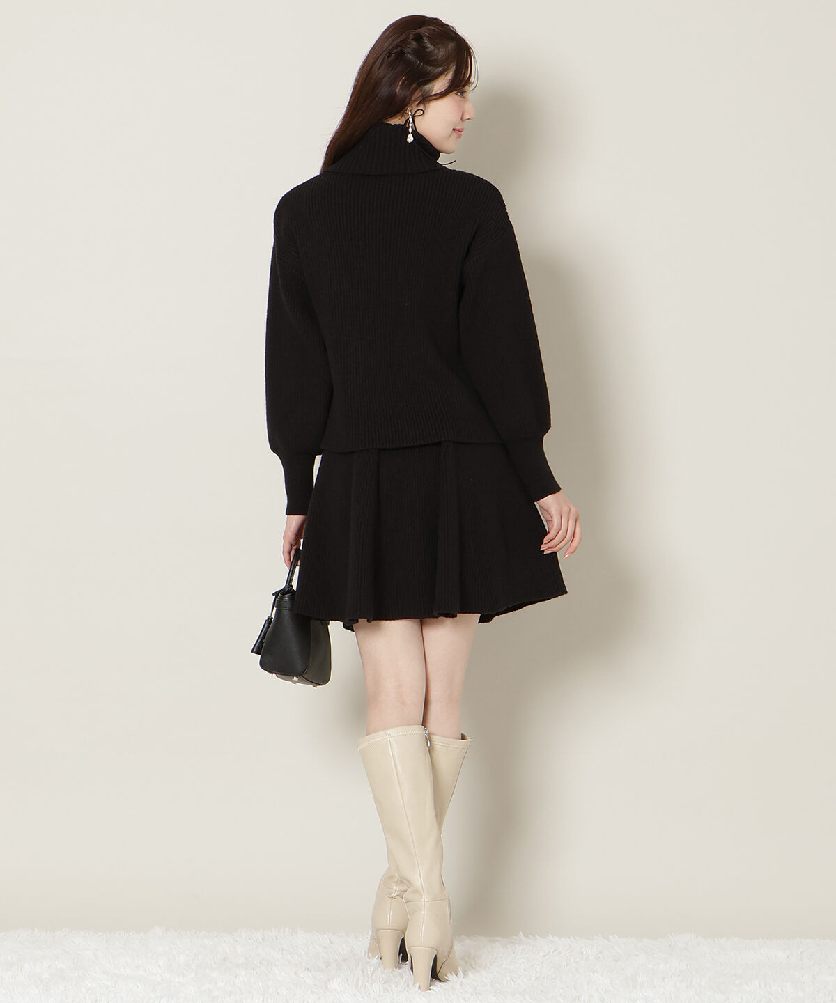 WILLSELECTION「オフタートル&times;スカートニットSETUP」|ワンピース|