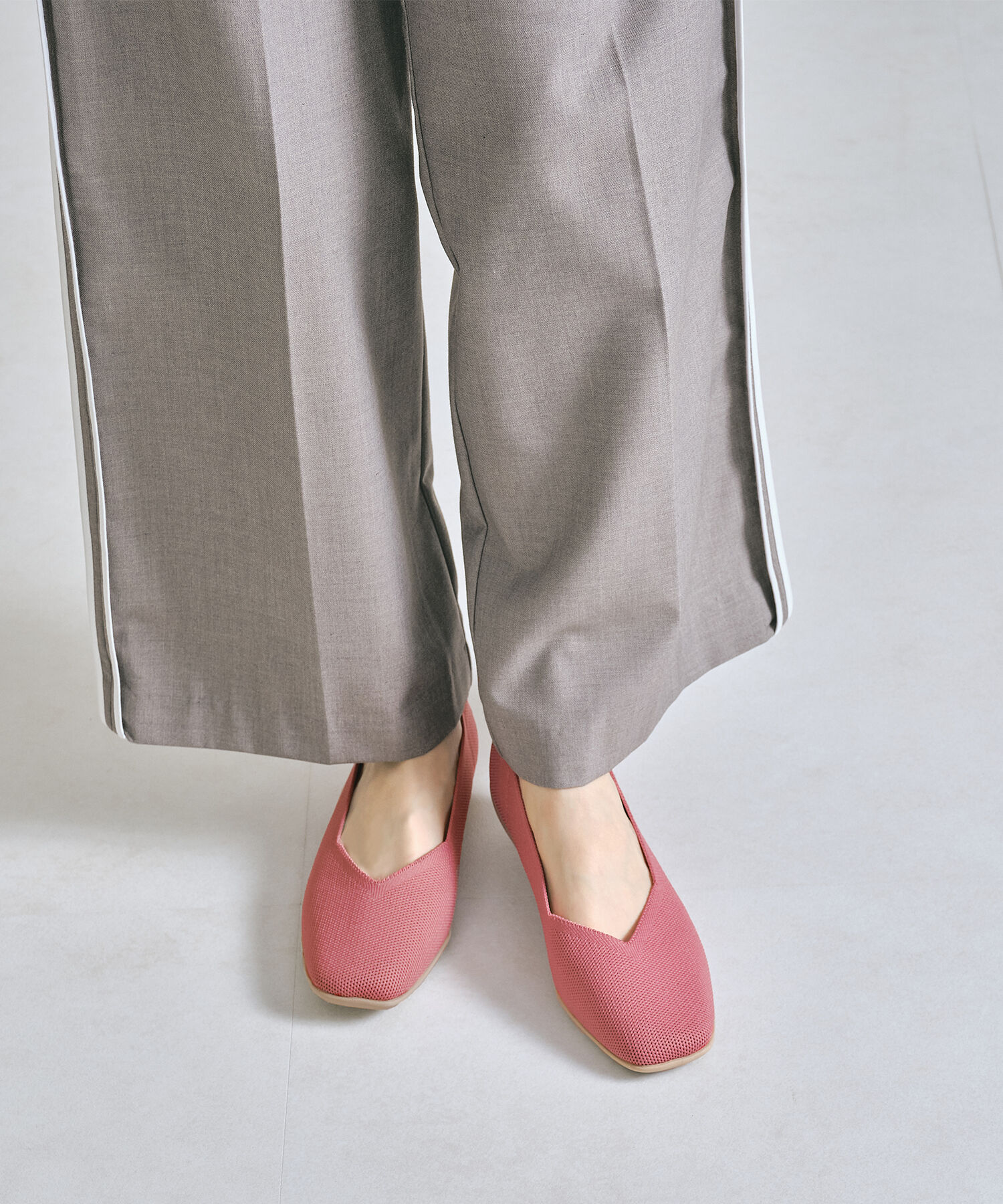 ORiental TRaffic「【洗濯OK】 ニット パンプス /R-3215 軽量 フラット ニット 通気性 柔らかい」|パンプス|