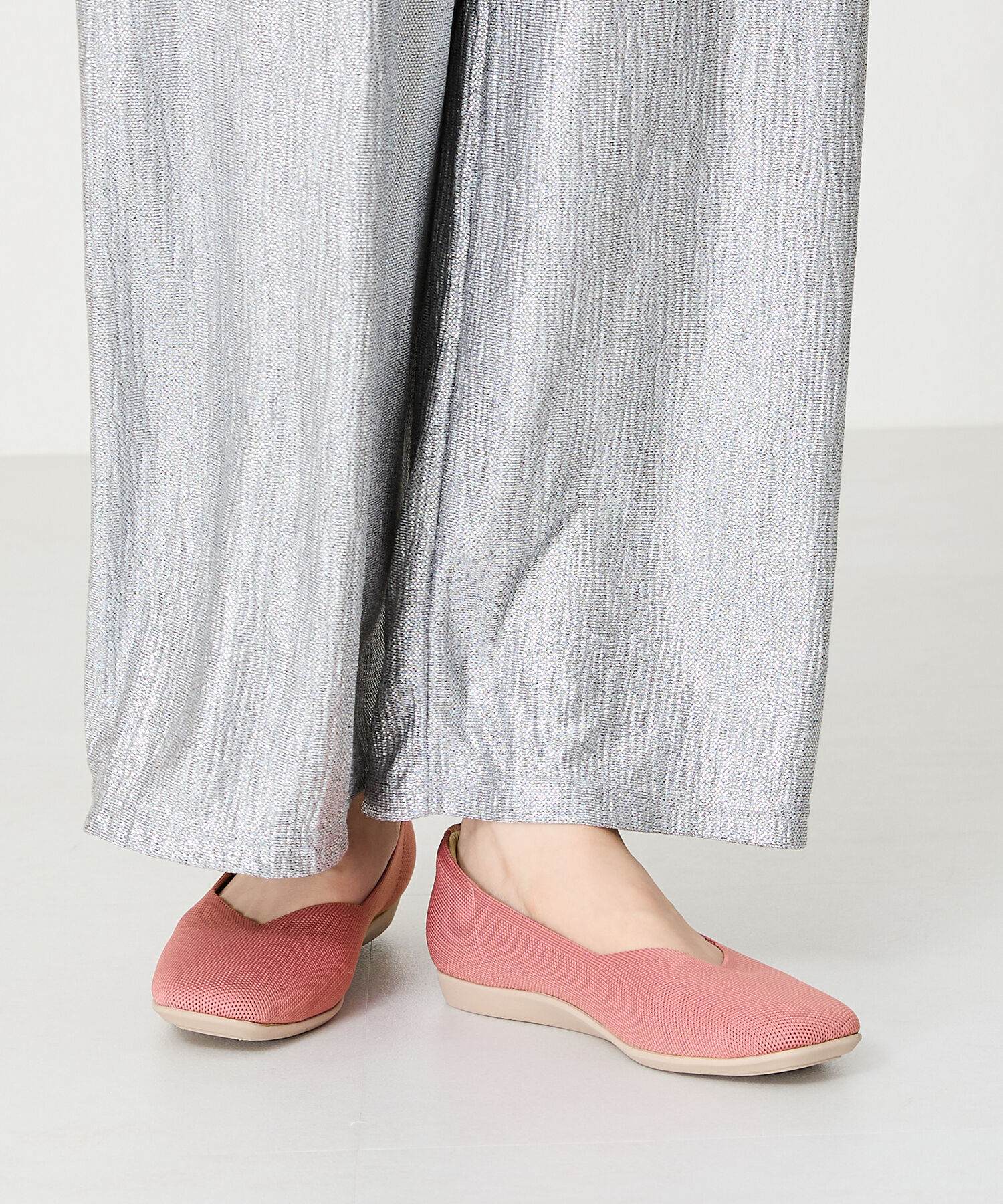 ORiental TRaffic「【洗濯OK】 ニット パンプス /R-3215 軽量 フラット ニット 通気性 柔らかい」|パンプス|