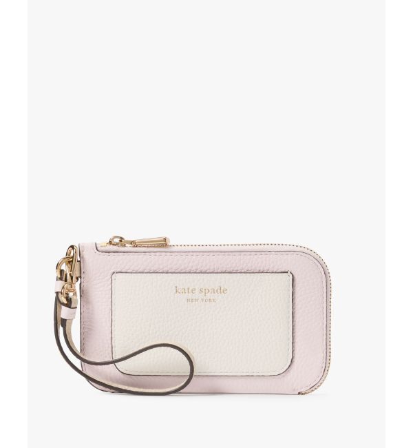 kate spade new york「アヴァ カラーブロックド コイン カード ケース リスレット」|定期入れ|PINKCHAMPA