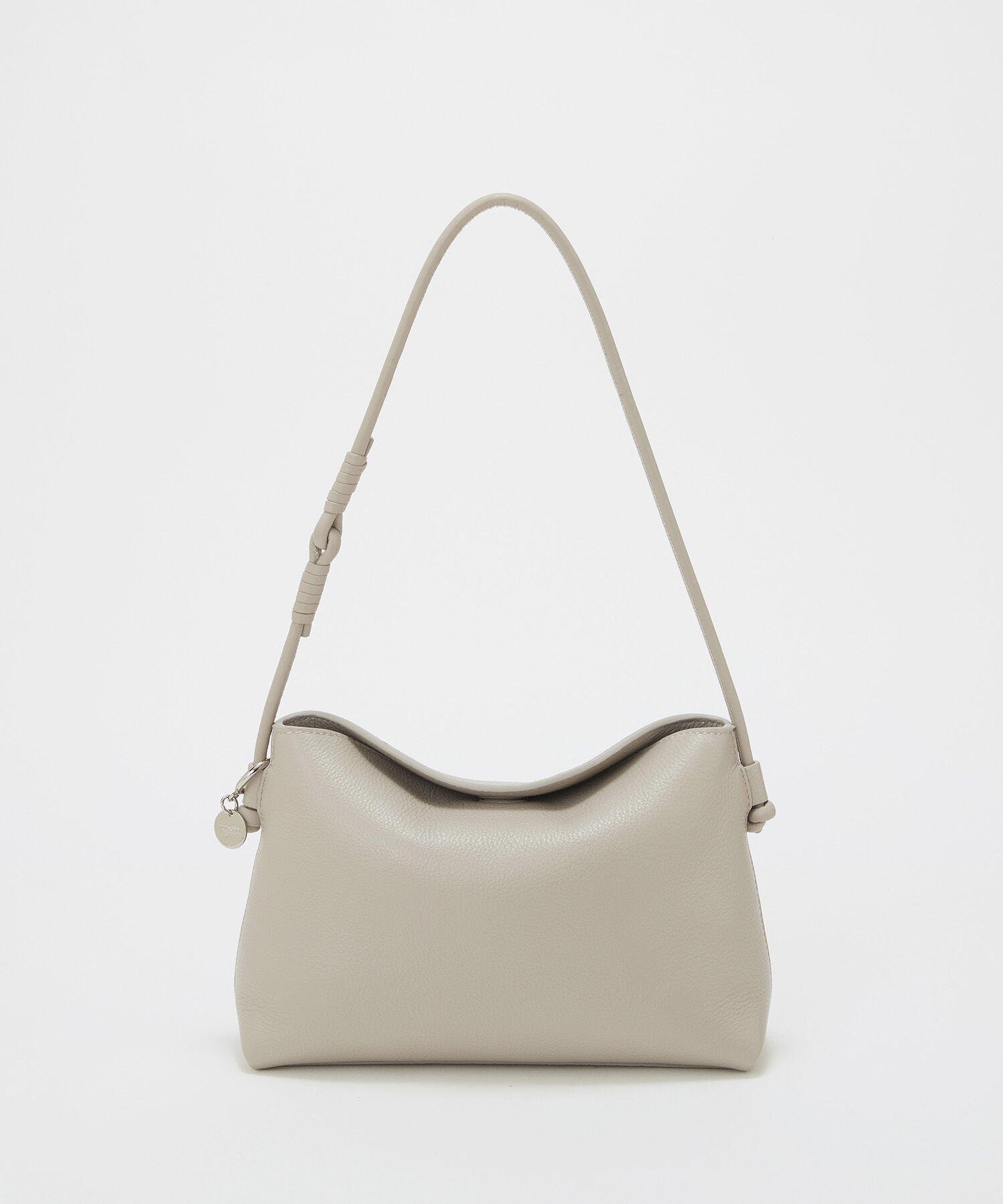 TOPKAPI TREASURE「【TREASURE TOPKAPI】ソフトレザー フラップ ワンハンドル ショルダーバッグ」|ショルダー・メッセンジャー|サンドグレー