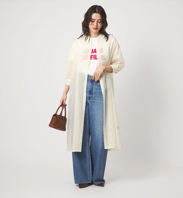 UNITED ARROWS green label relaxing「シアー ストライプ シャツワンピース」|ワンピース|